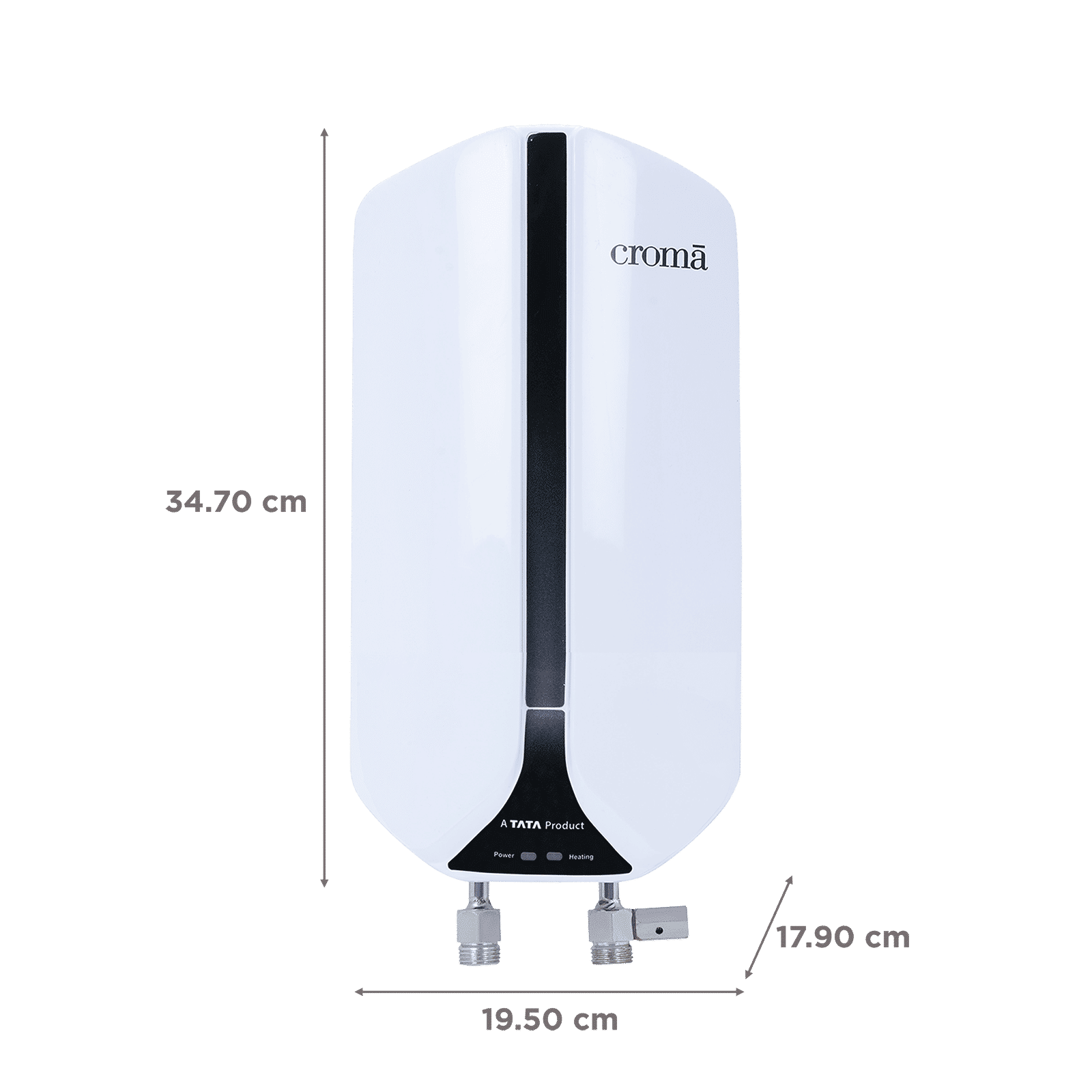 Croma 3 Litres Instant Geyser with Shock Proof Protection (White)_2