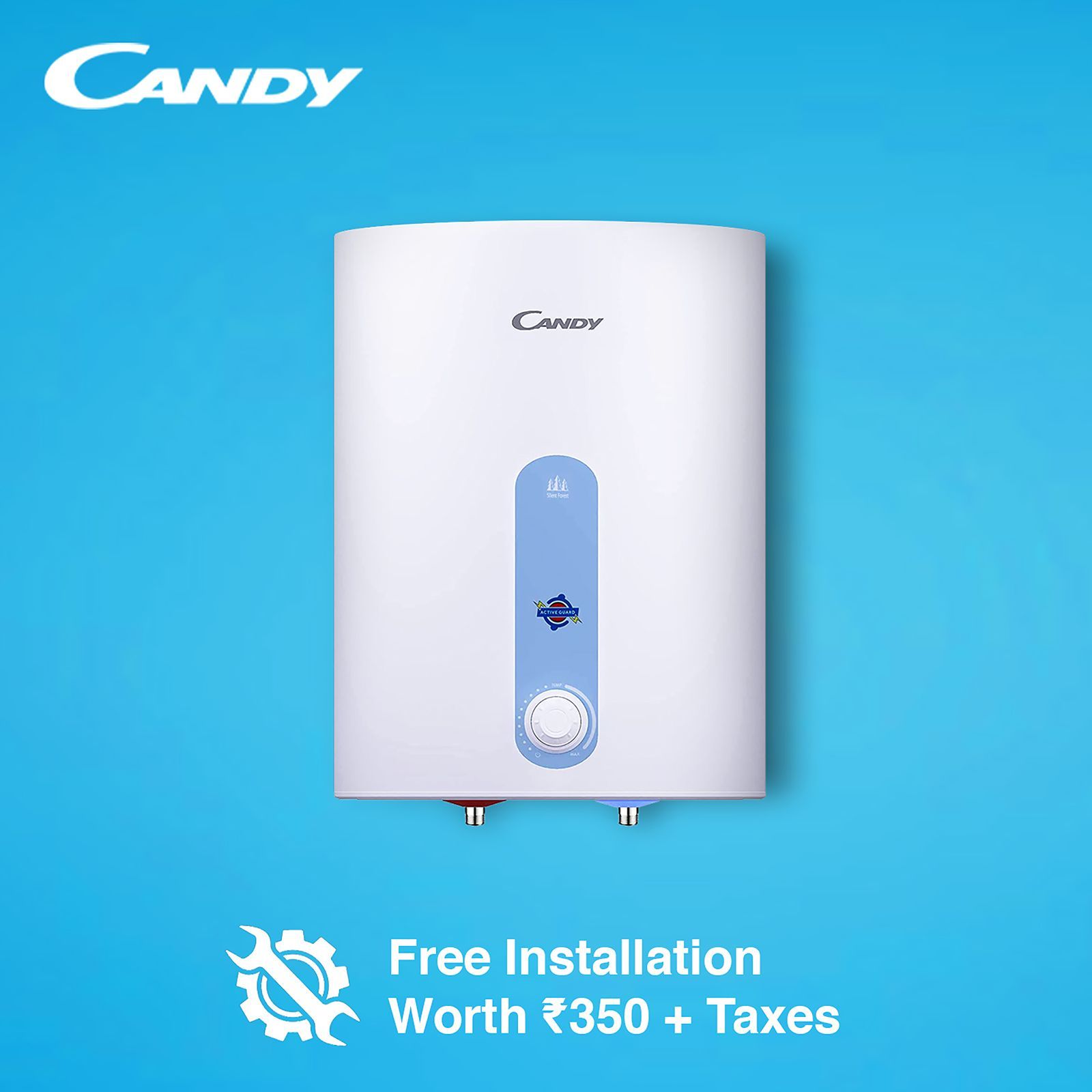 CANDY 25 Litres 5 Star Vertical Storage Water Geyser with Glass Coated Incoloy Heating Element (White)_14