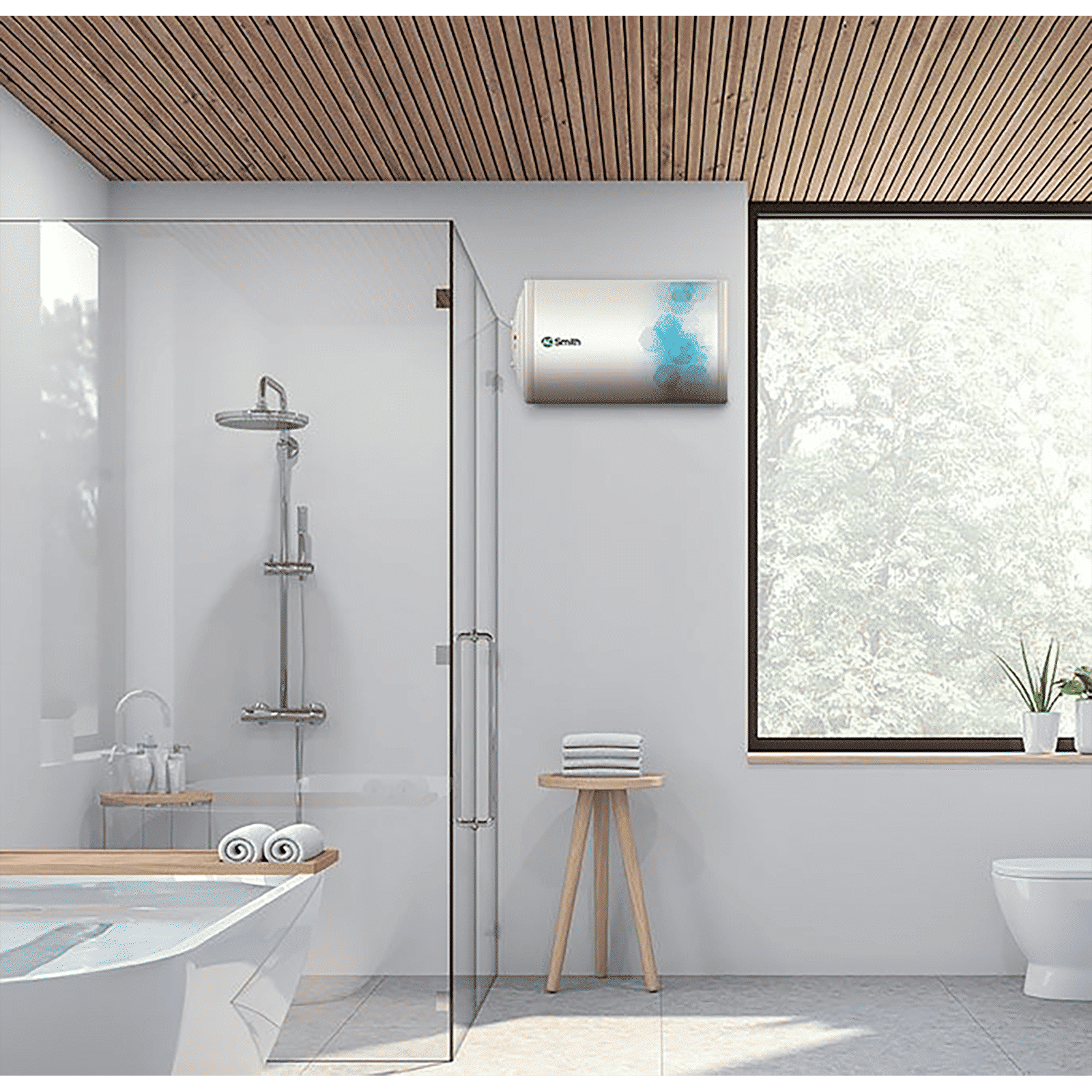 AO Smith Elegance Slim-LHS 25 Litres 3 Star Horizontal Storage Water Geyser with Glass Coated Incoloy Heating Element (White) AO Smith Elegance Slim-LHS 25 Litres 3 Star Horizontal Storage Water Geyser with Glass Coated Incoloy Heating Element (White)_7