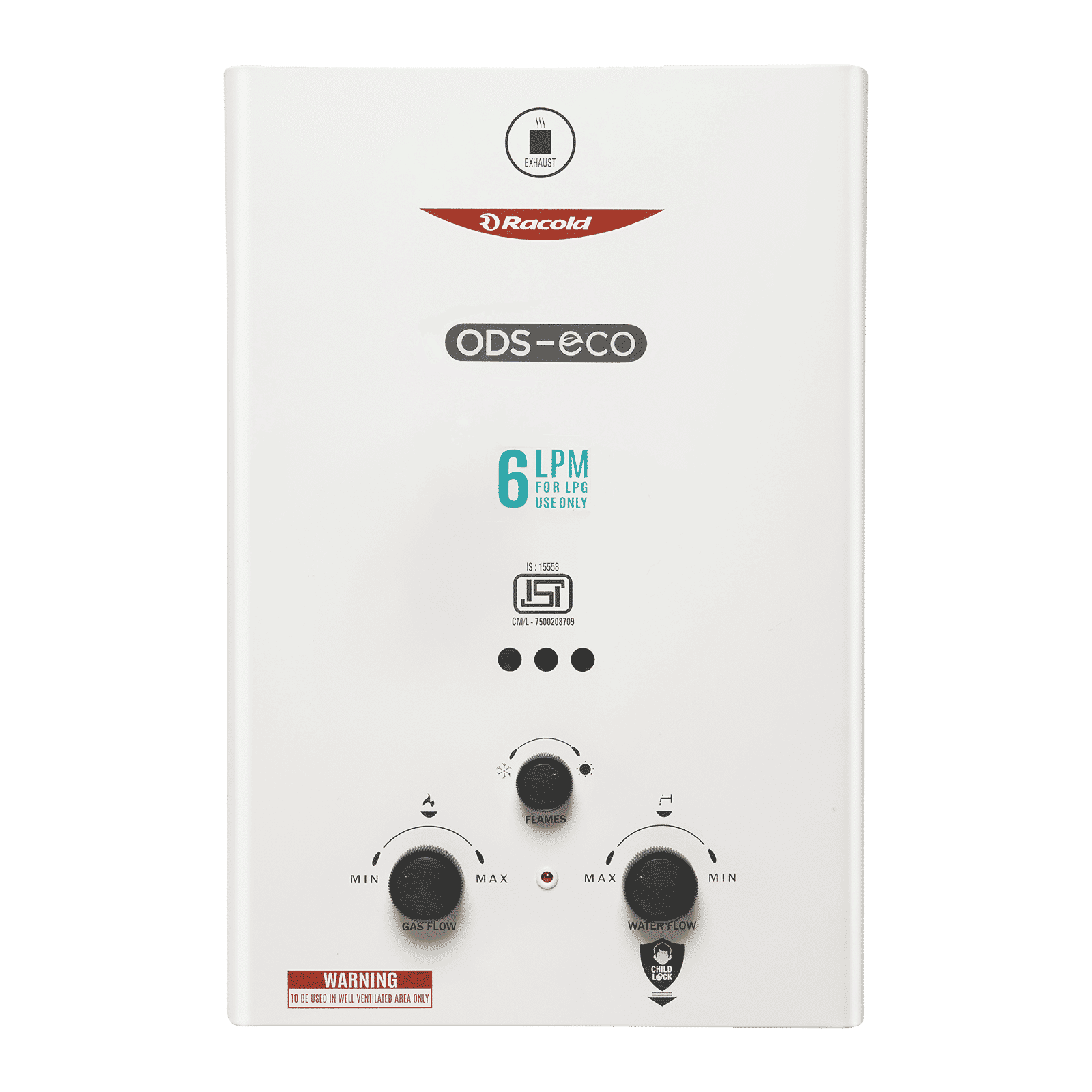 Racold ODS-ECO 6 Litres Instant Water Geyser (12000 Watts, 3803210, White)_1