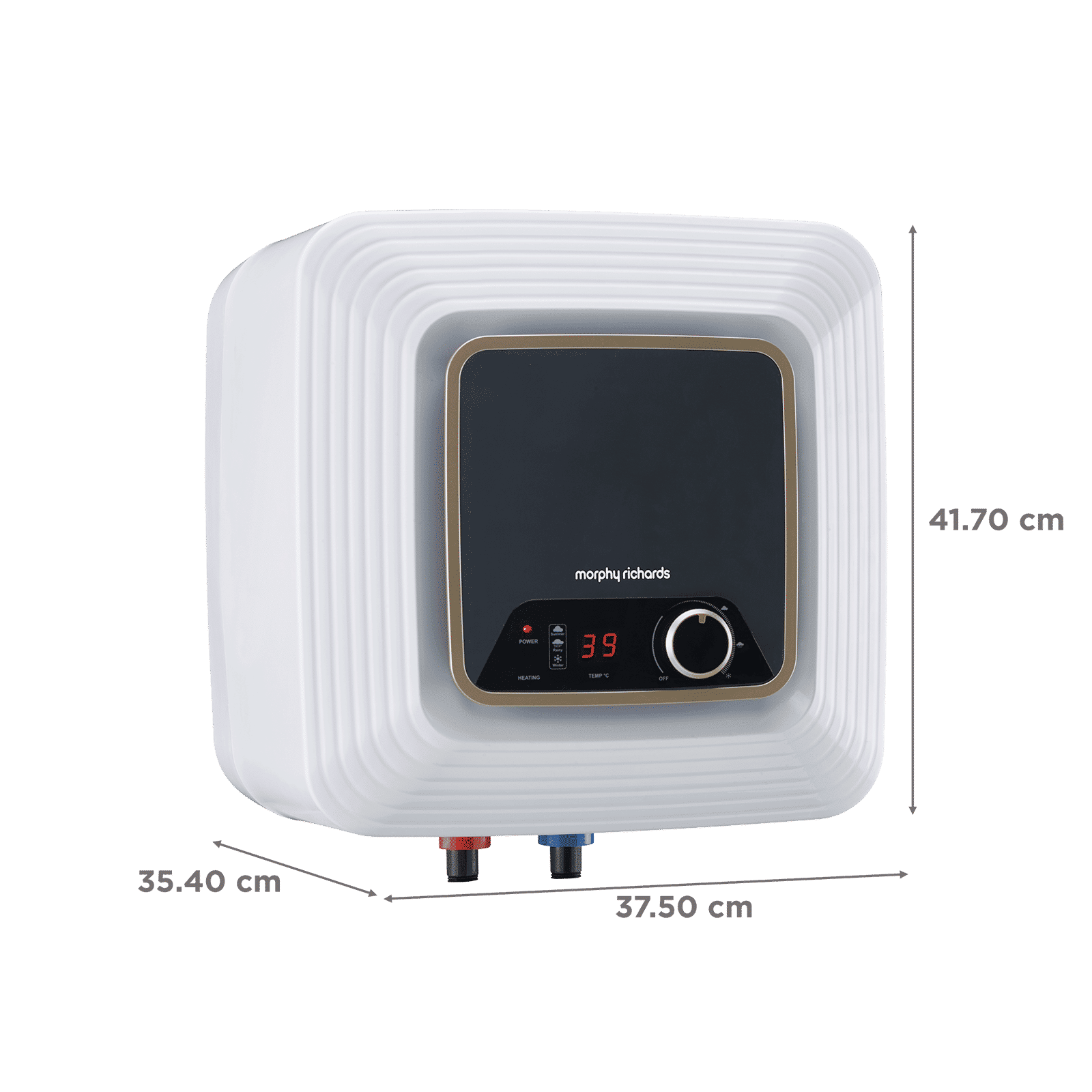 morphy richards KUBE 15 Litres 5 Star Vertical Storage Water Geyser with Copper Heating Element (White and Black)_2