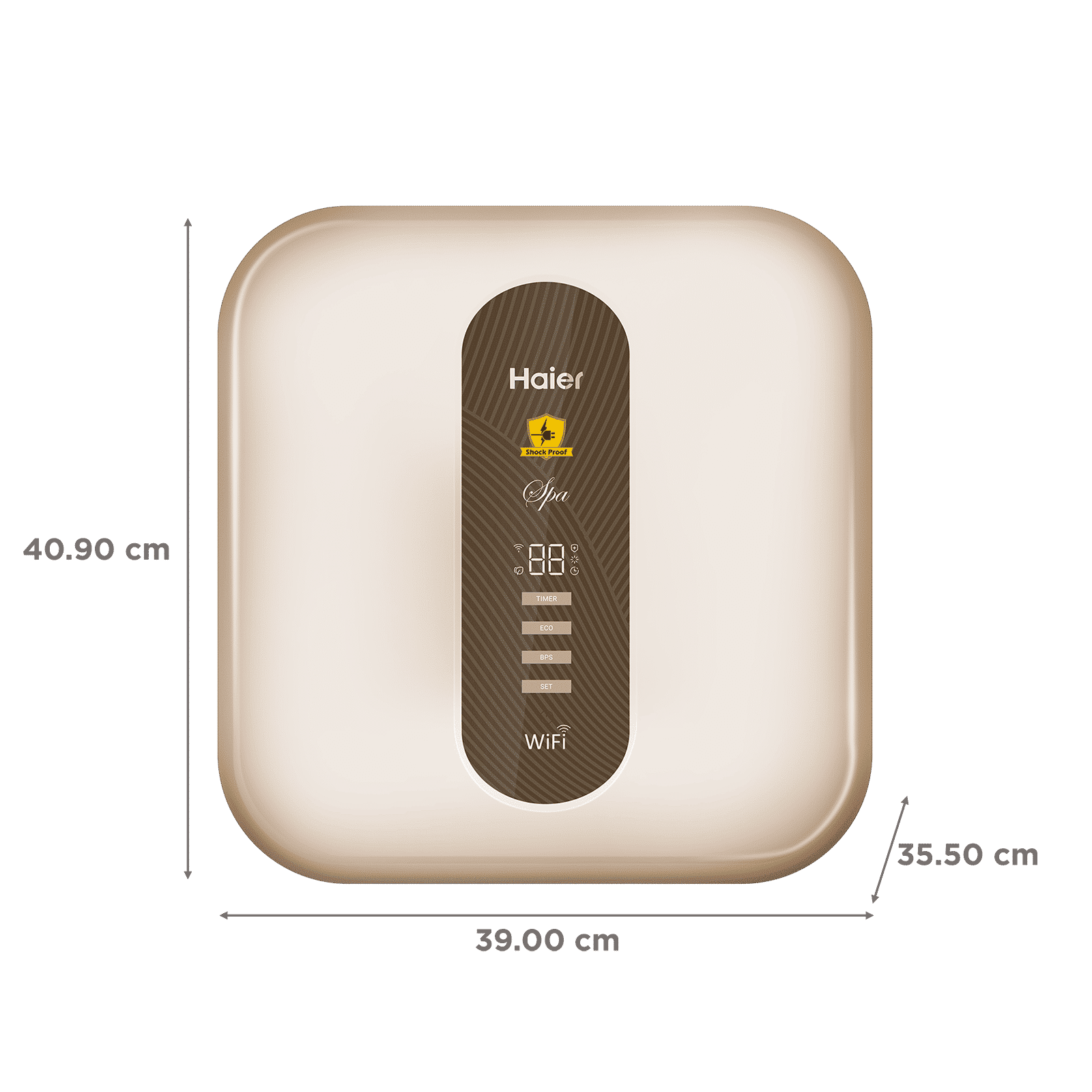 Haier ES15V-SD Wi-Fi 15 Litres 5 Star Vertical Storage Water Geyser with Glass Coated Incoloy Heating Element (Gold)_2