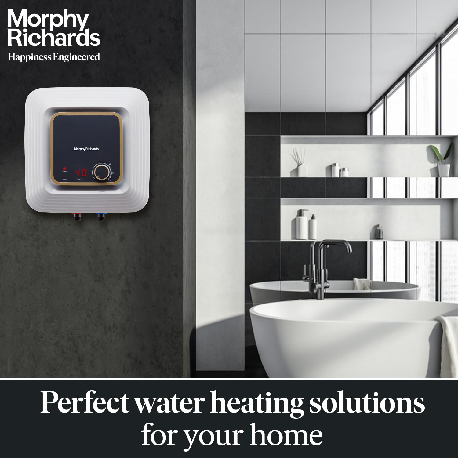 morphy richards Kube 10 Litres 5 Star Vertical Storage Water Geyser with Copper Heating Element (White and Grey)_11