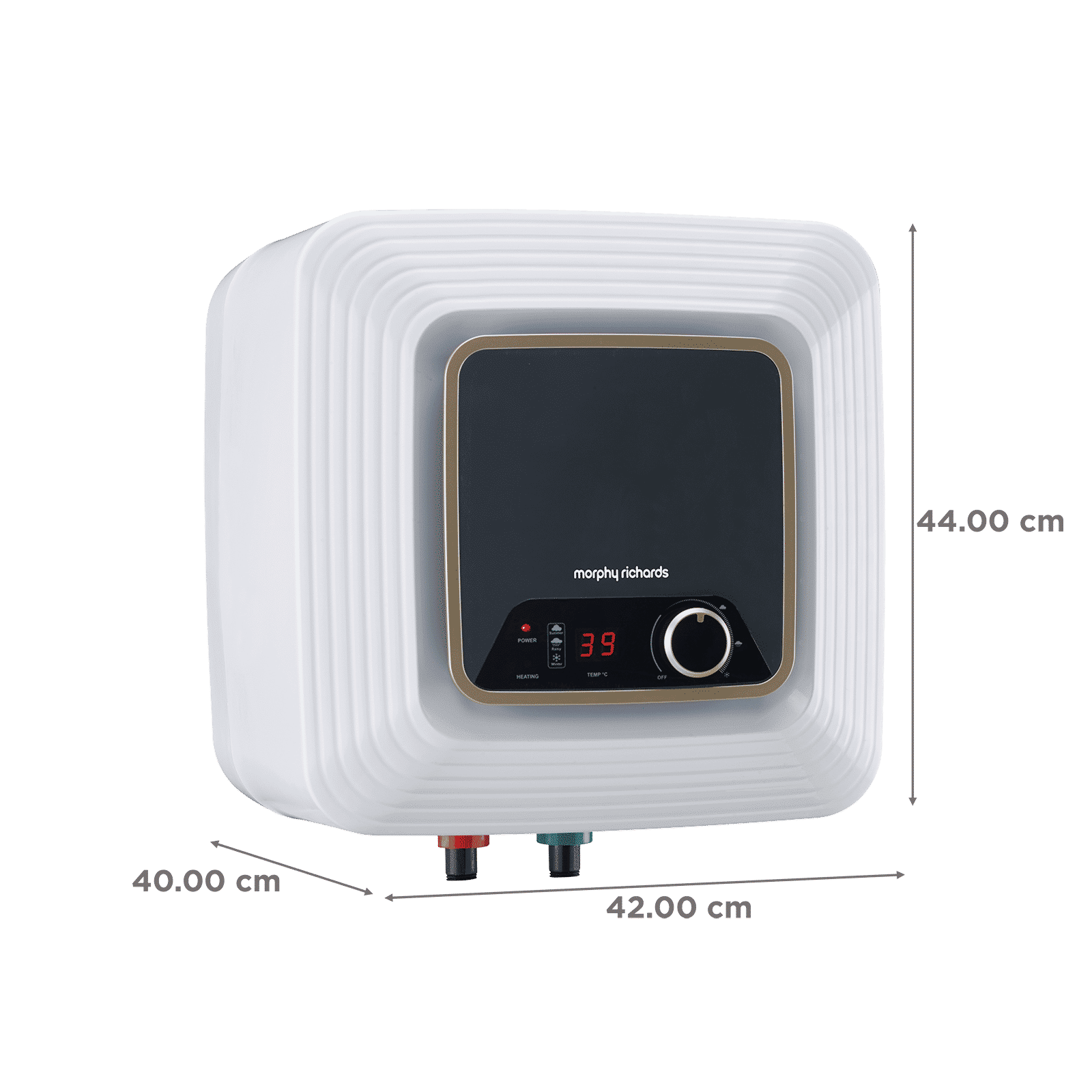 morphy richards Kube 10 Litres 5 Star Vertical Storage Water Geyser with Copper Heating Element (White and Grey)_2