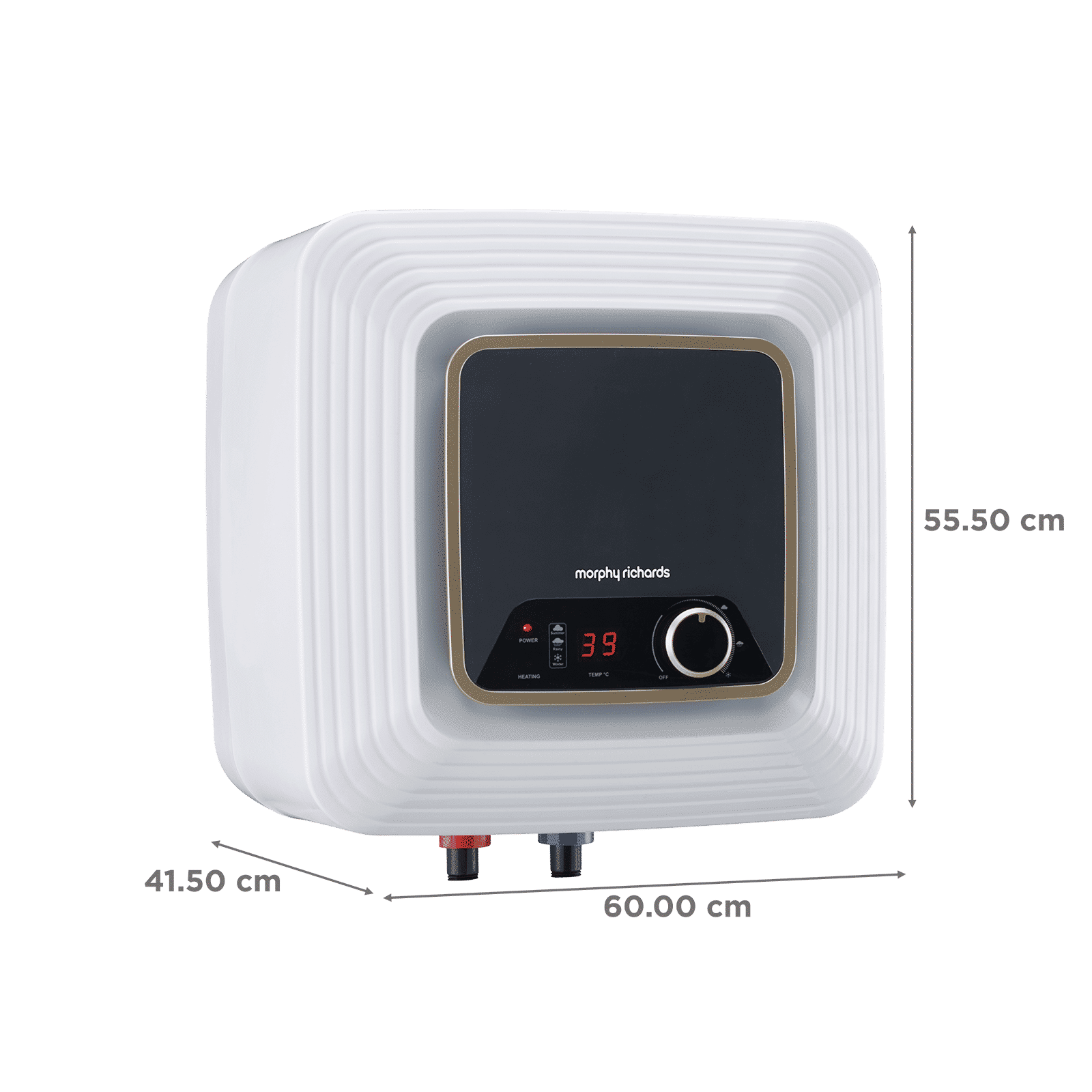 morphy richards Kube 25 Litres 5 Star Vertical Storage Water Geyser with Copper Heating Element (White and Grey)_2