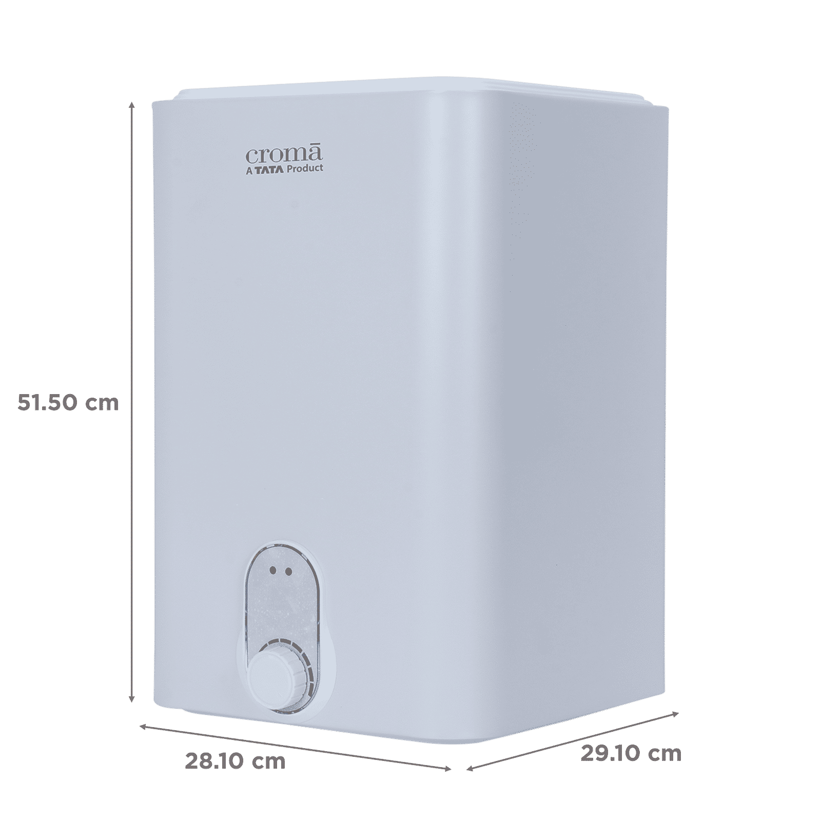 Croma 10 Litres 5 Star Vertical Storage Water Geyser with Copper Heating Element (White)_2