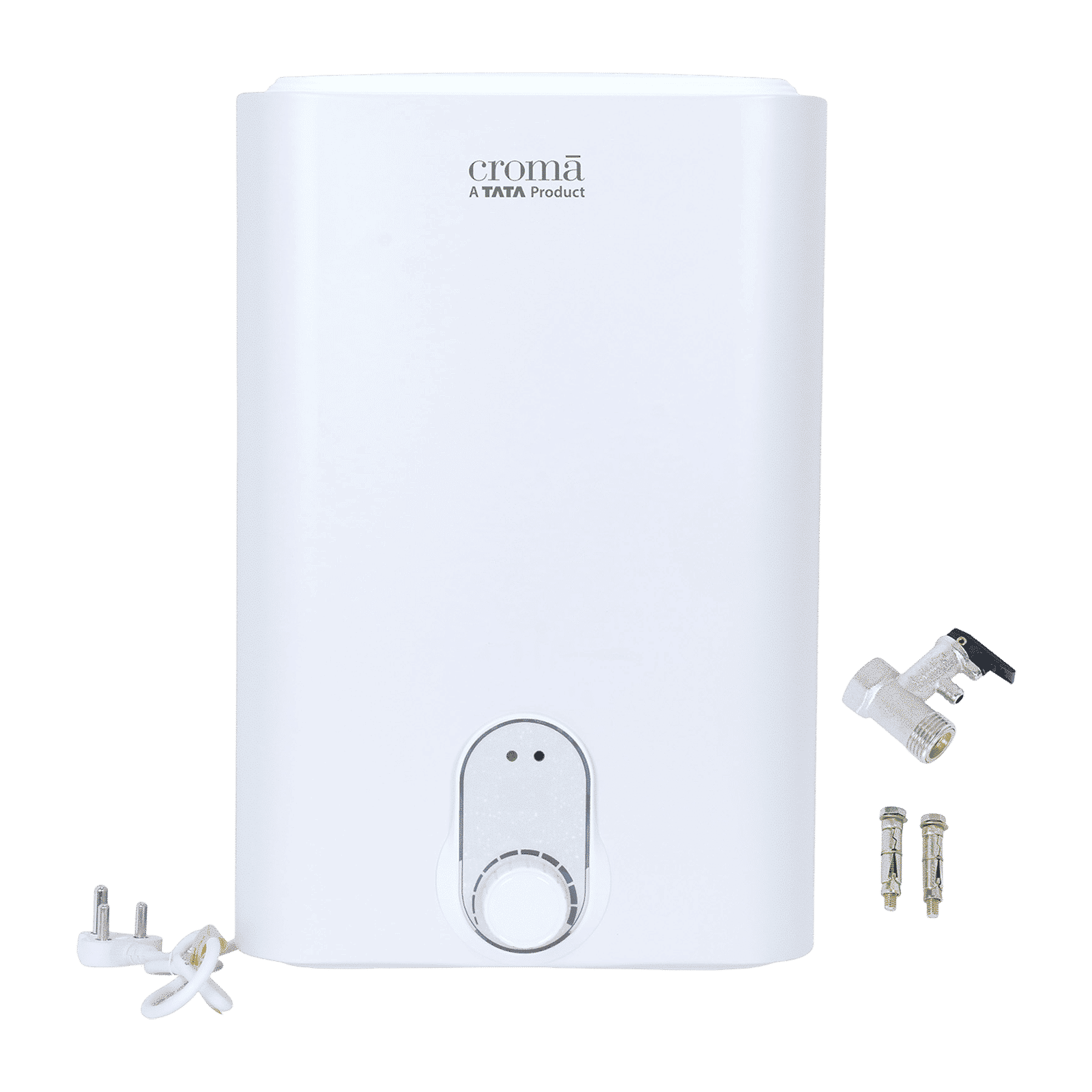 Croma 25 Litres 5 Star Vertical Storage Water Geyser with Copper Heating Element (White)_1