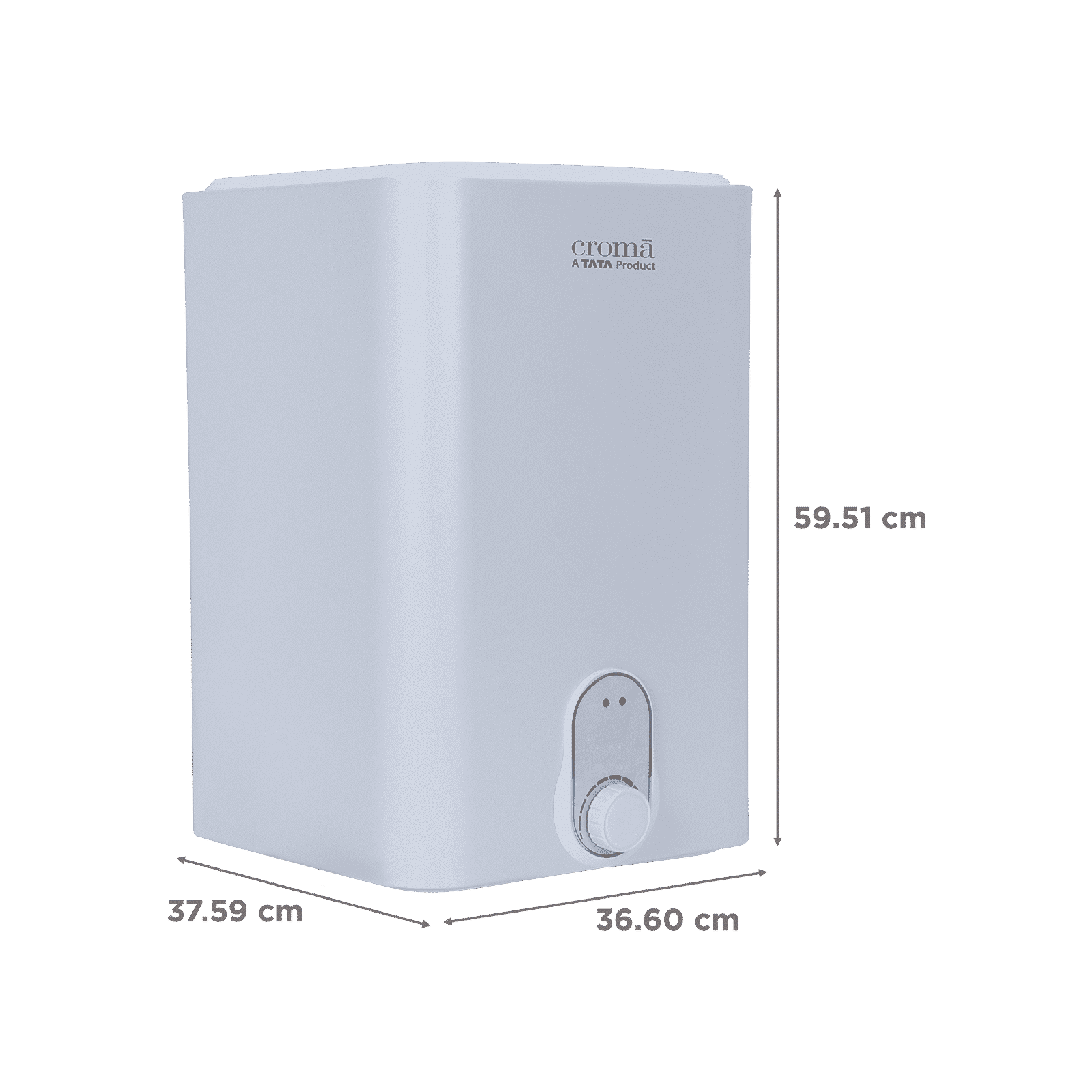 Croma 25 Litres 5 Star Vertical Storage Water Geyser with Copper Heating Element (White)_2