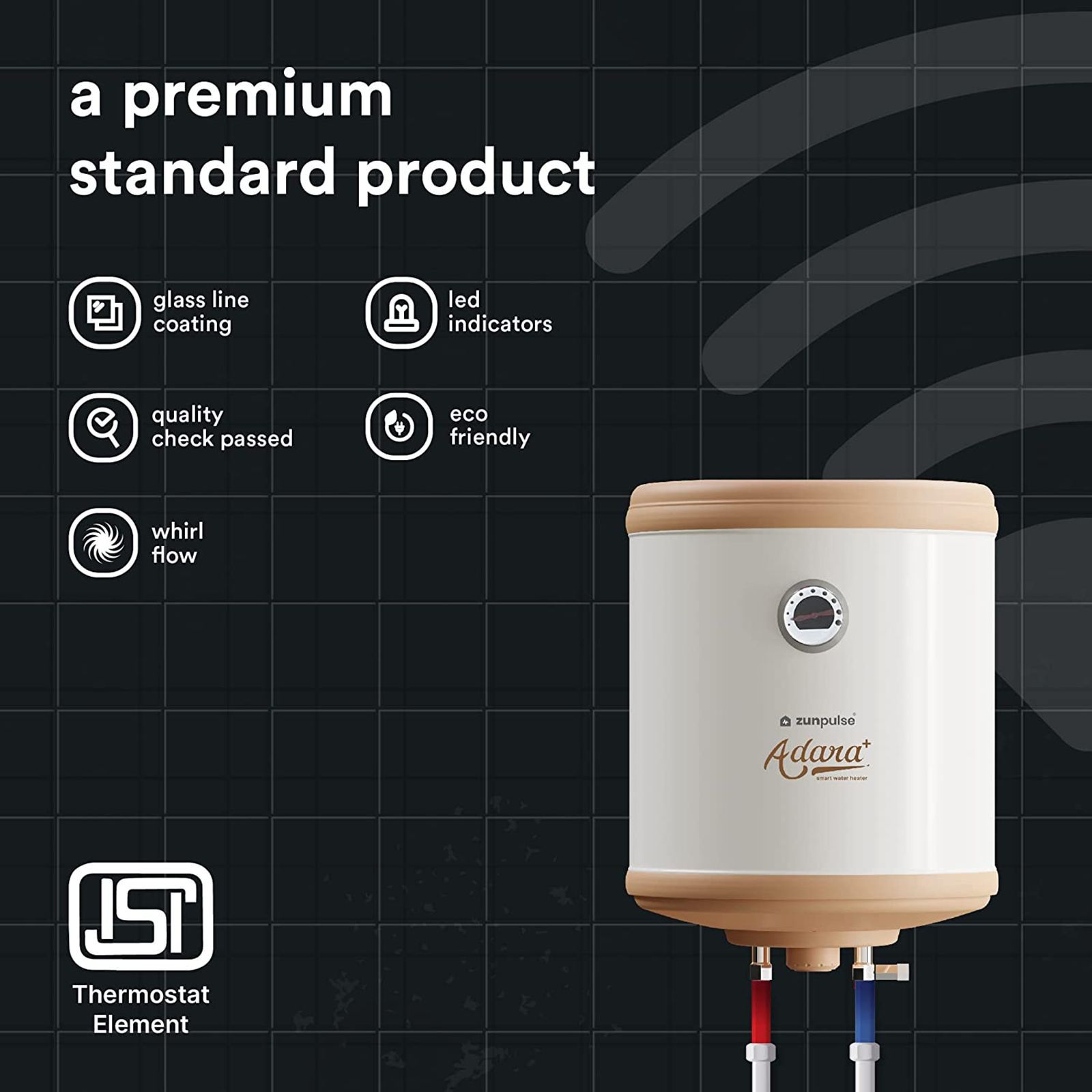 zunpulse Adara Plus 25 Litres Smart Storage Water Geyser (2000 Watts, White) zunpulse Adara Plus 25 Litres Smart Storage Water Geyser (2000 Watts, White)_13