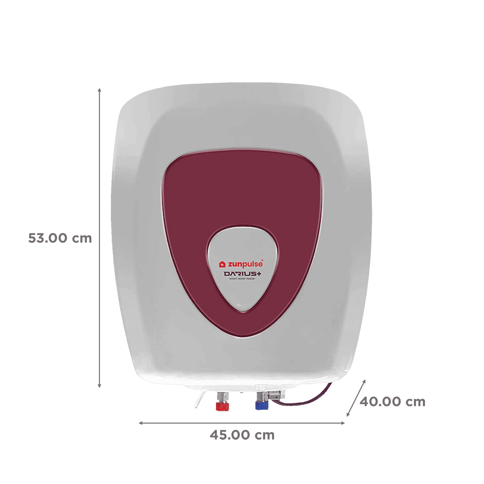 zunpulse Darius Plus 25 Litres 5 Star Vertical Smart Storage Water Geyser with Built-in Thermostat (White)_2