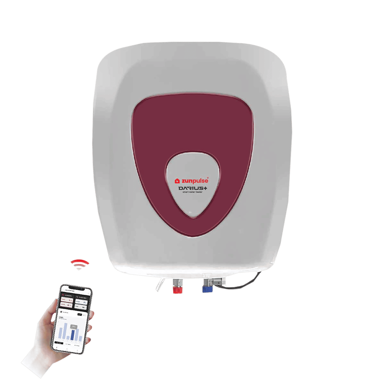 zunpulse Darius Plus 25 Litres 5 Star Vertical Smart Storage Water Geyser with Built-in Thermostat (White)_7