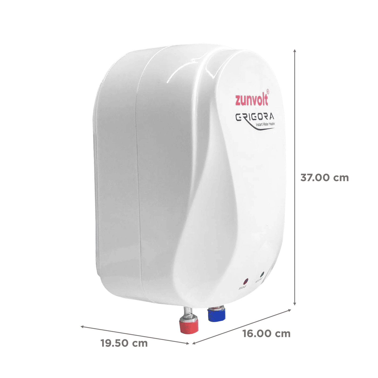 ZunVolt Grigora 3 Litres Instant Water Geyser (3000 Watts, White)_2