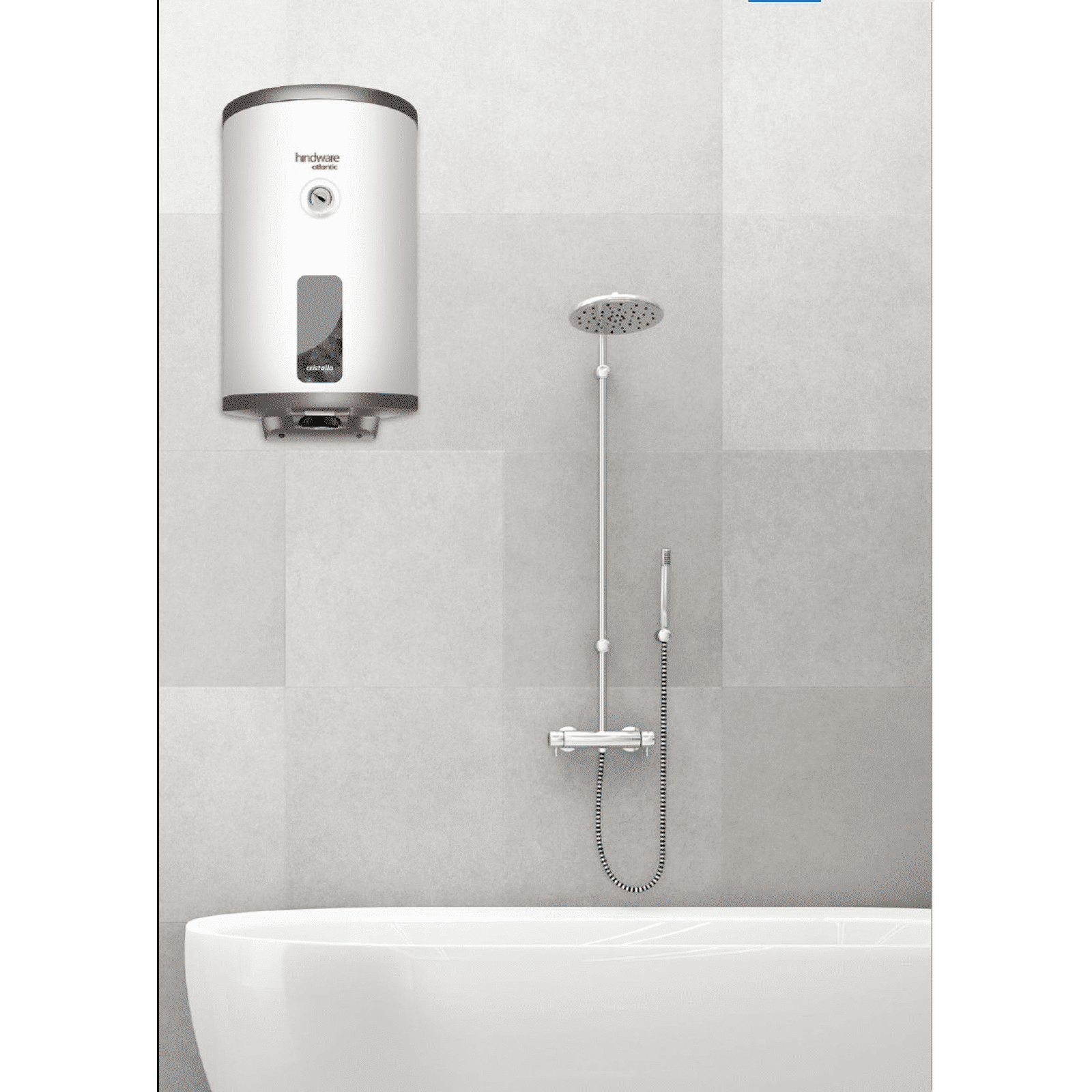 hindware Atlantic Cristallo 10 Litres 5 Star Storage Water Heater (2000 Watts, 516333, White)_6