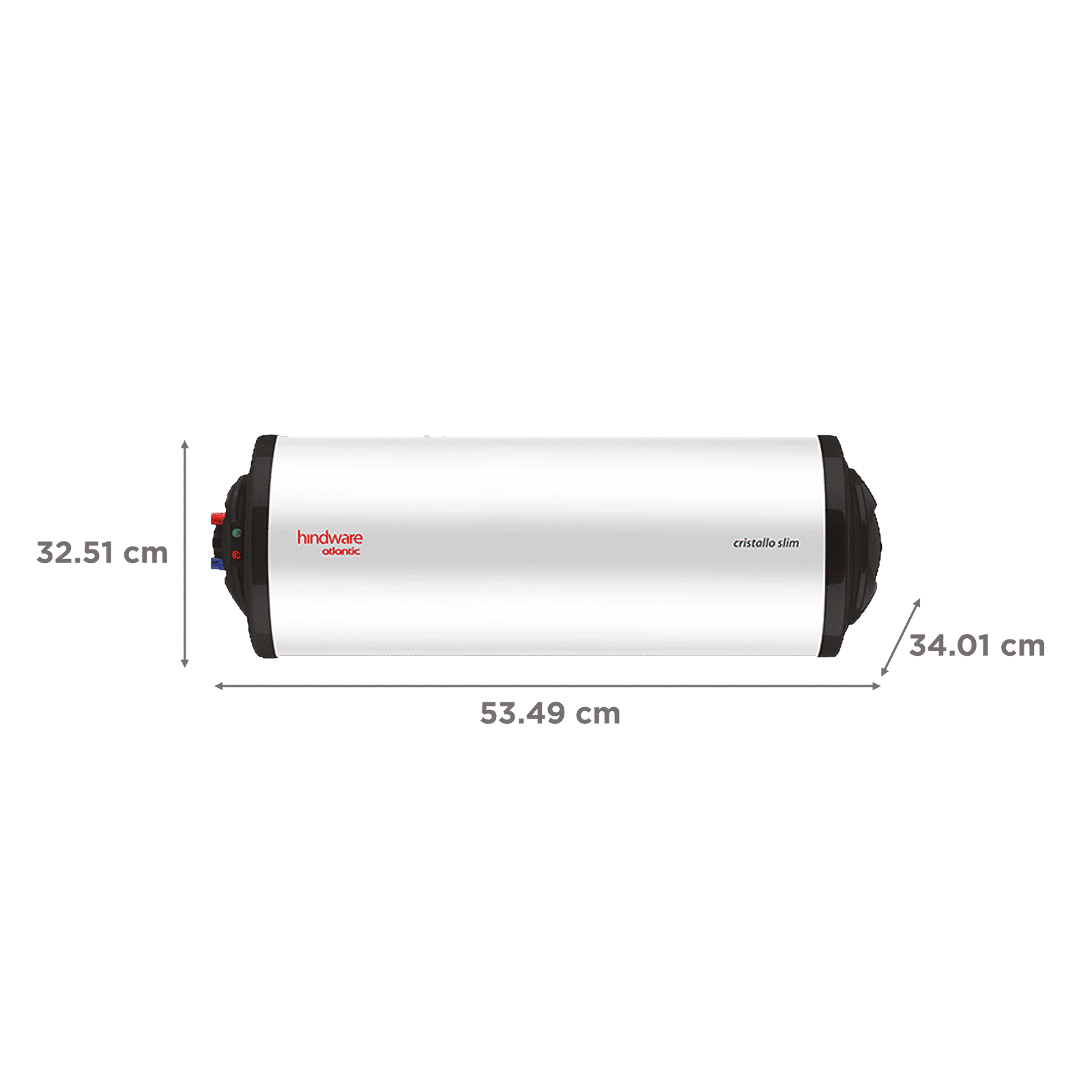 hindware Atlantic Cristallo Slim 15 Litres 3 Star Storage Water Heater (2000 Watts, 519893, White)_2