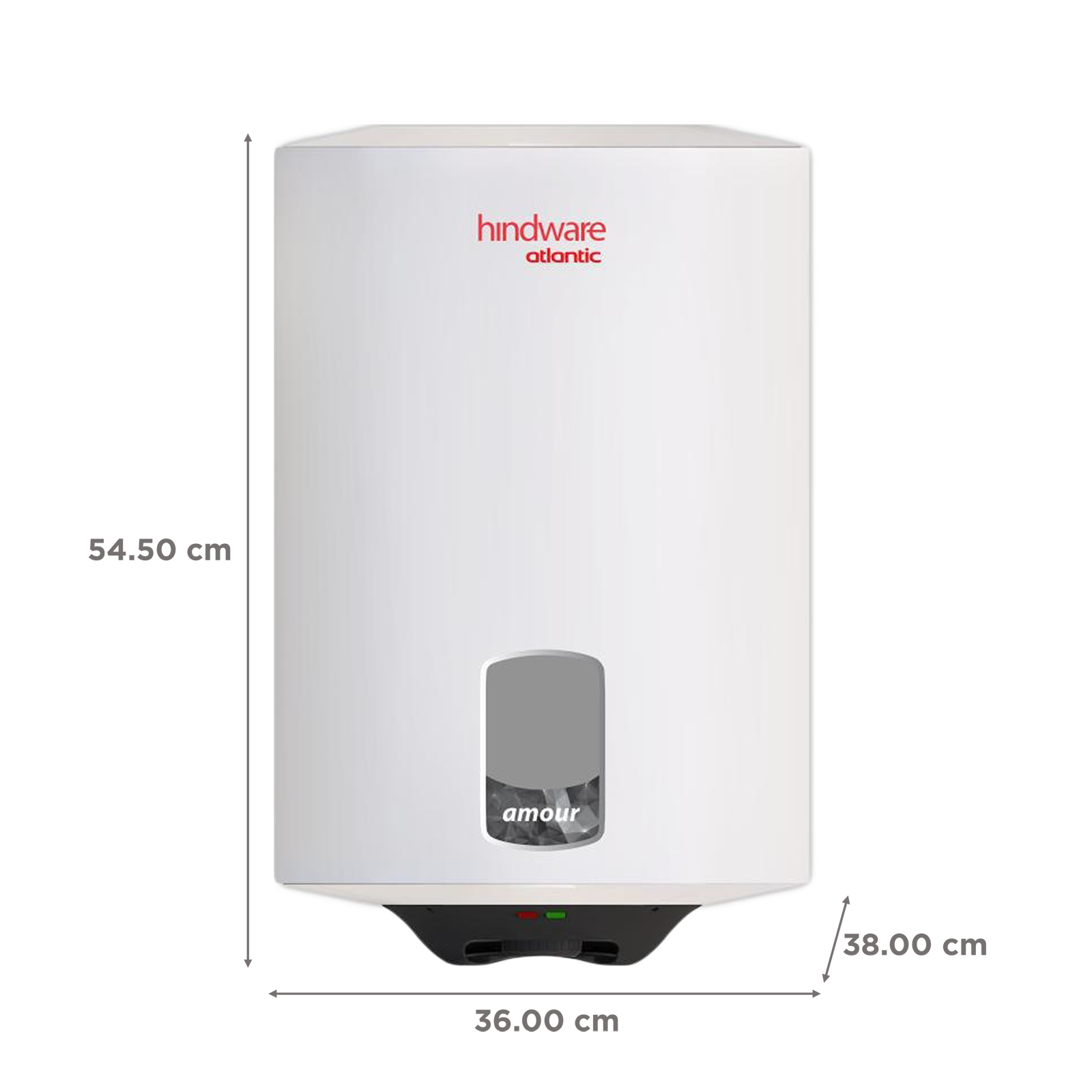 hindware Atlantic Amour 15 Litres 4 Star Vertical Storage Water Heater with Copper Heating Element (White)_2