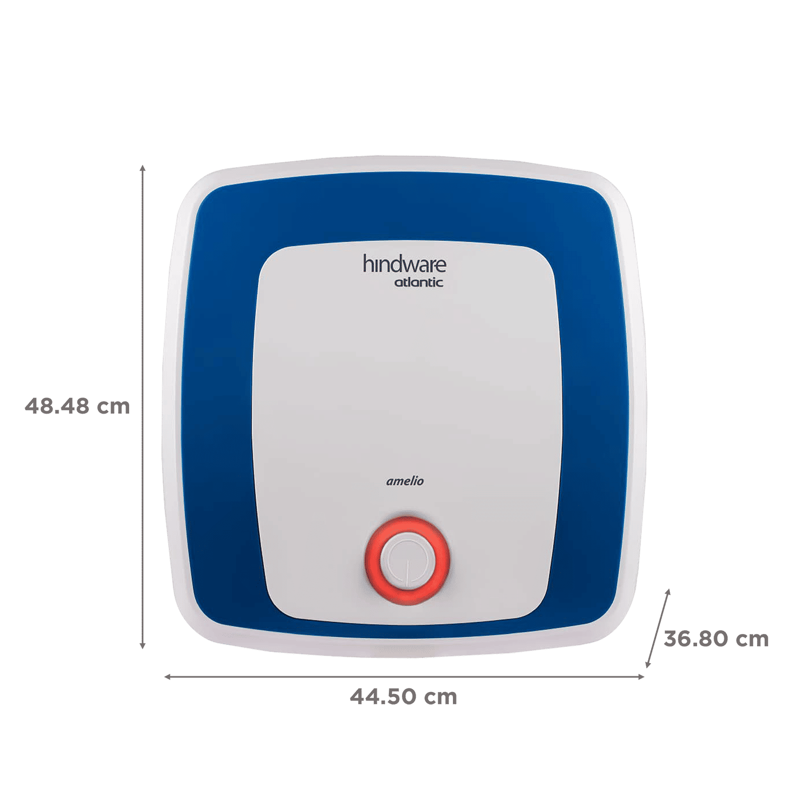 hindware Atlantic Amelio 25 Litres 5 Star Vertical Storage Water Geyser with Copper Heating Element (White Blue)_2