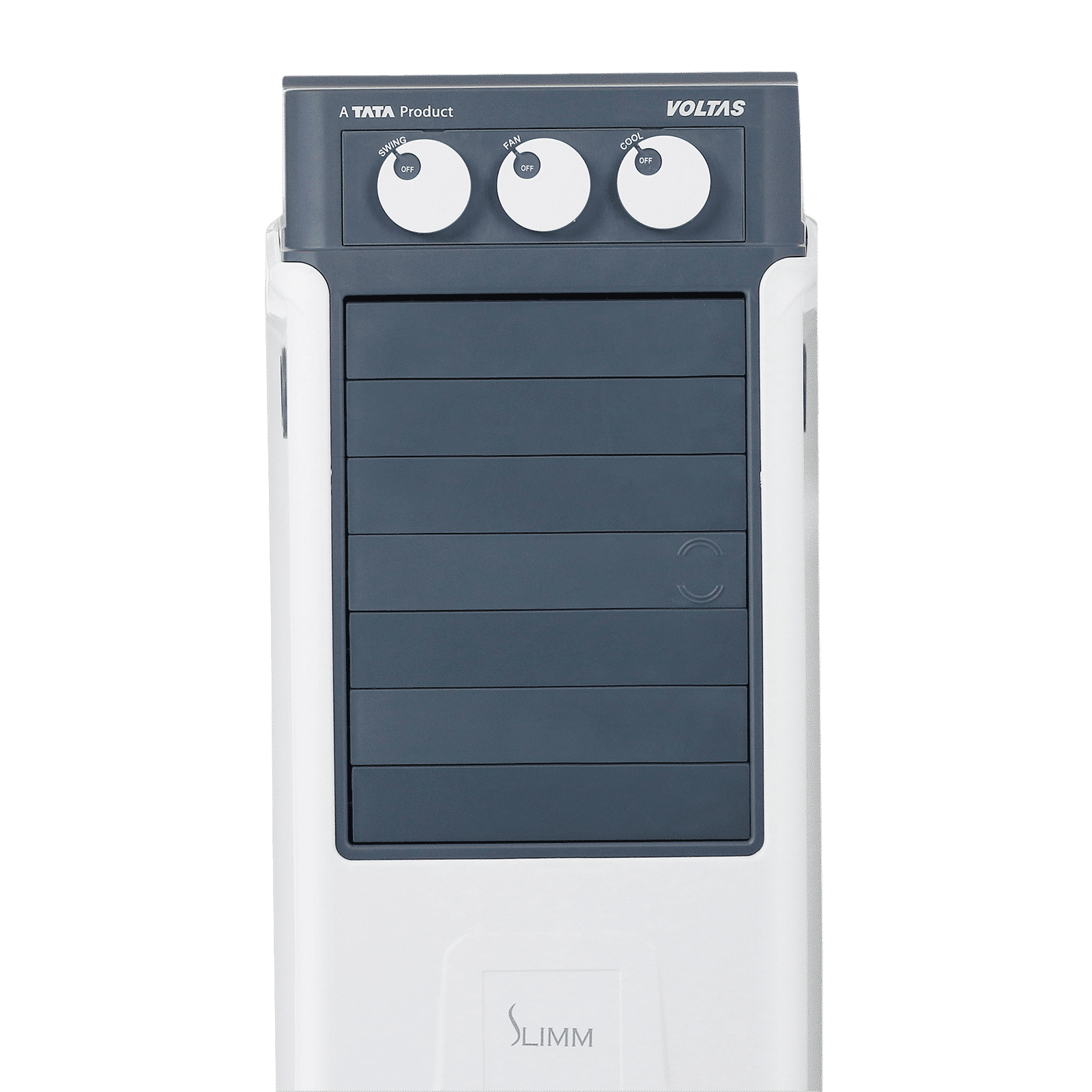 VOLTAS Slimm 55 Litres Tower Air Cooler with Fully Collapsible Louvers (Ice Chamber, White & Grey)_5