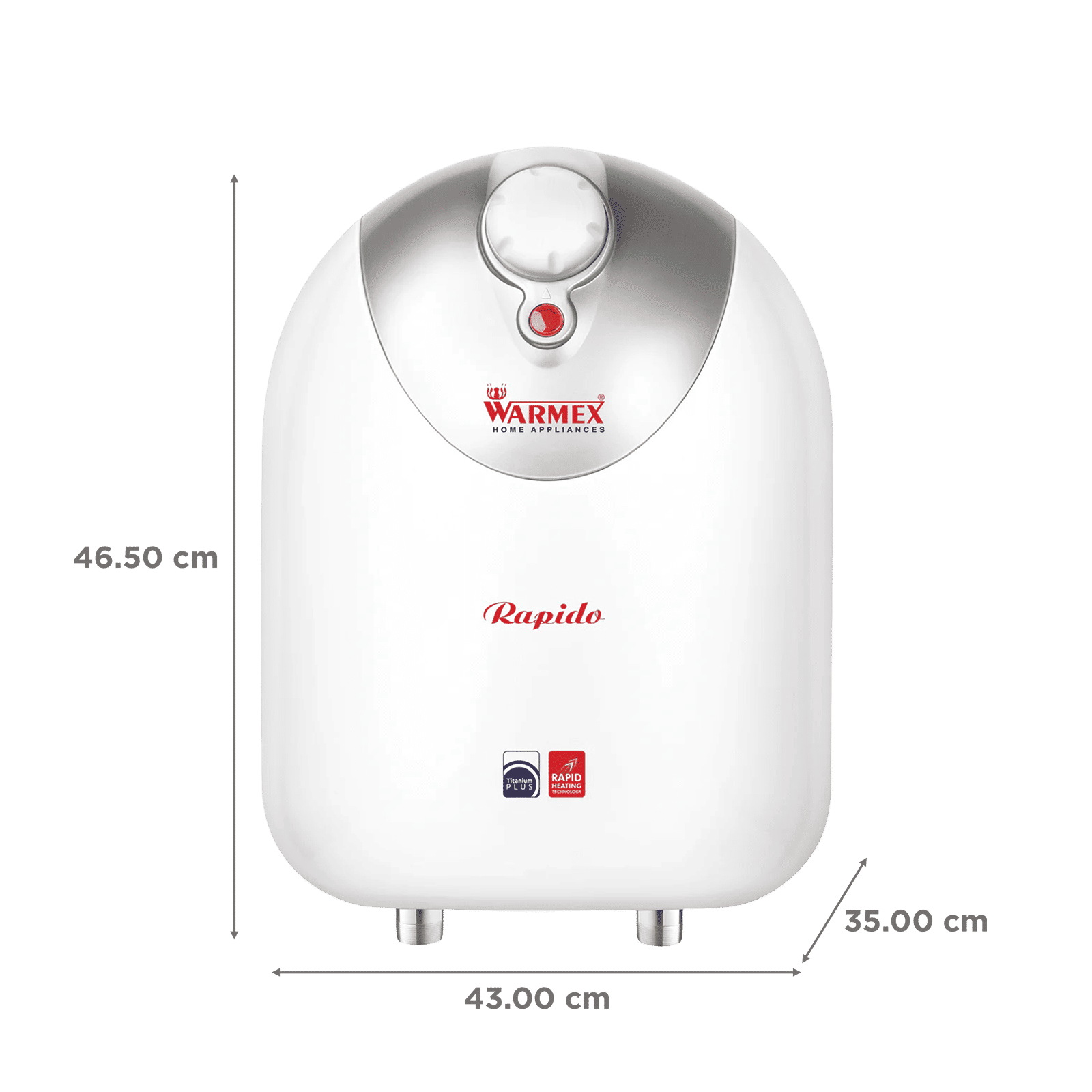 WARMEX Rapido 3 Litres Instant Water Geyser (3000 Watts, White and Silver)_2
