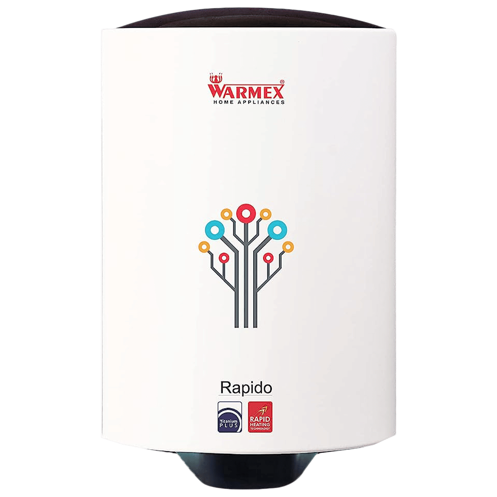 WARMEX Rapido 6 Litres 5 Star Vertical Storage Water Geyser with Feather Touch Control Panel (White)_1