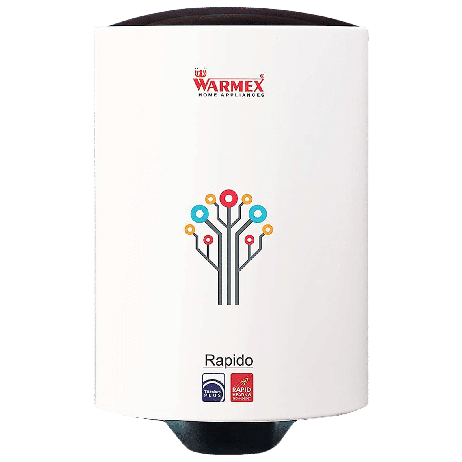 WARMEX Rapido 15 Litres 5 Star Vertical Storage Water Geyser with Over Heat Protection (White)_1