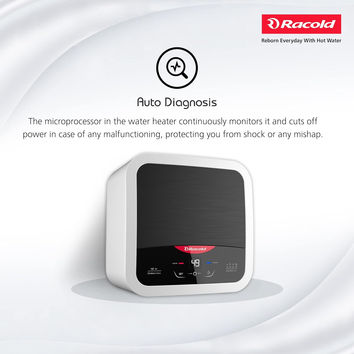 Racold Omnis DG 25 Litres 5 Star Vertical Storage Water Geyser with Built-in Thermostat (Black)_9