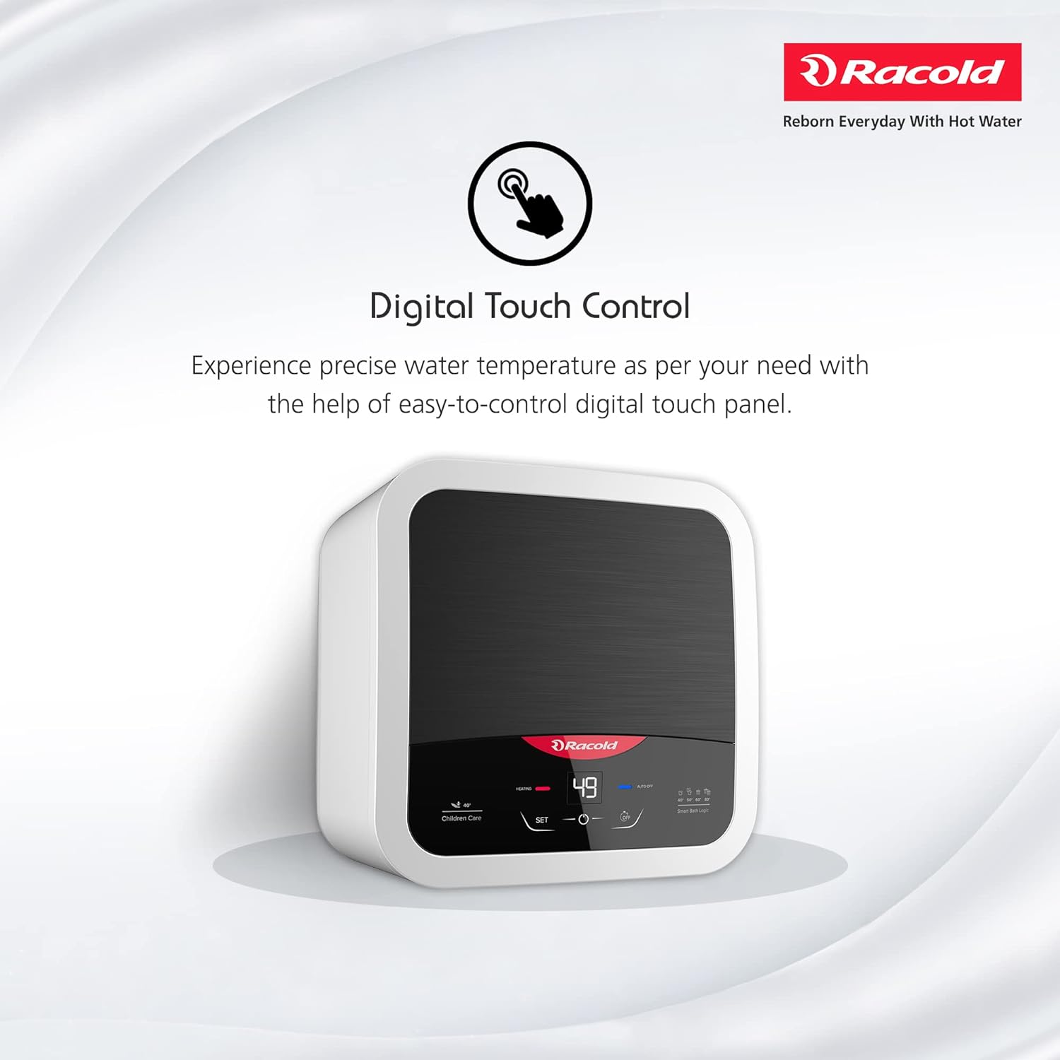 Racold Omnis DG 25 Litres 5 Star Vertical Storage Water Geyser with Built-in Thermostat (Black)_7