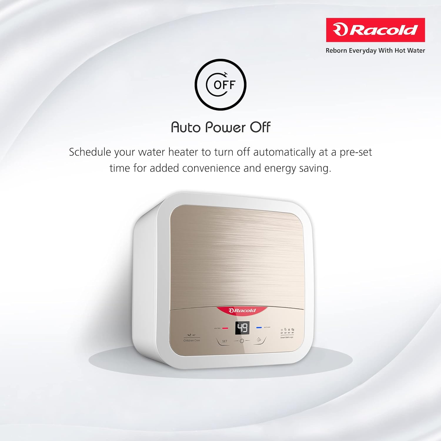 Racold Omnis DG 10 Litres 5 Star Vertical Storage Water Geyser with Built-in Thermostat (Sandstorm Gold)_8