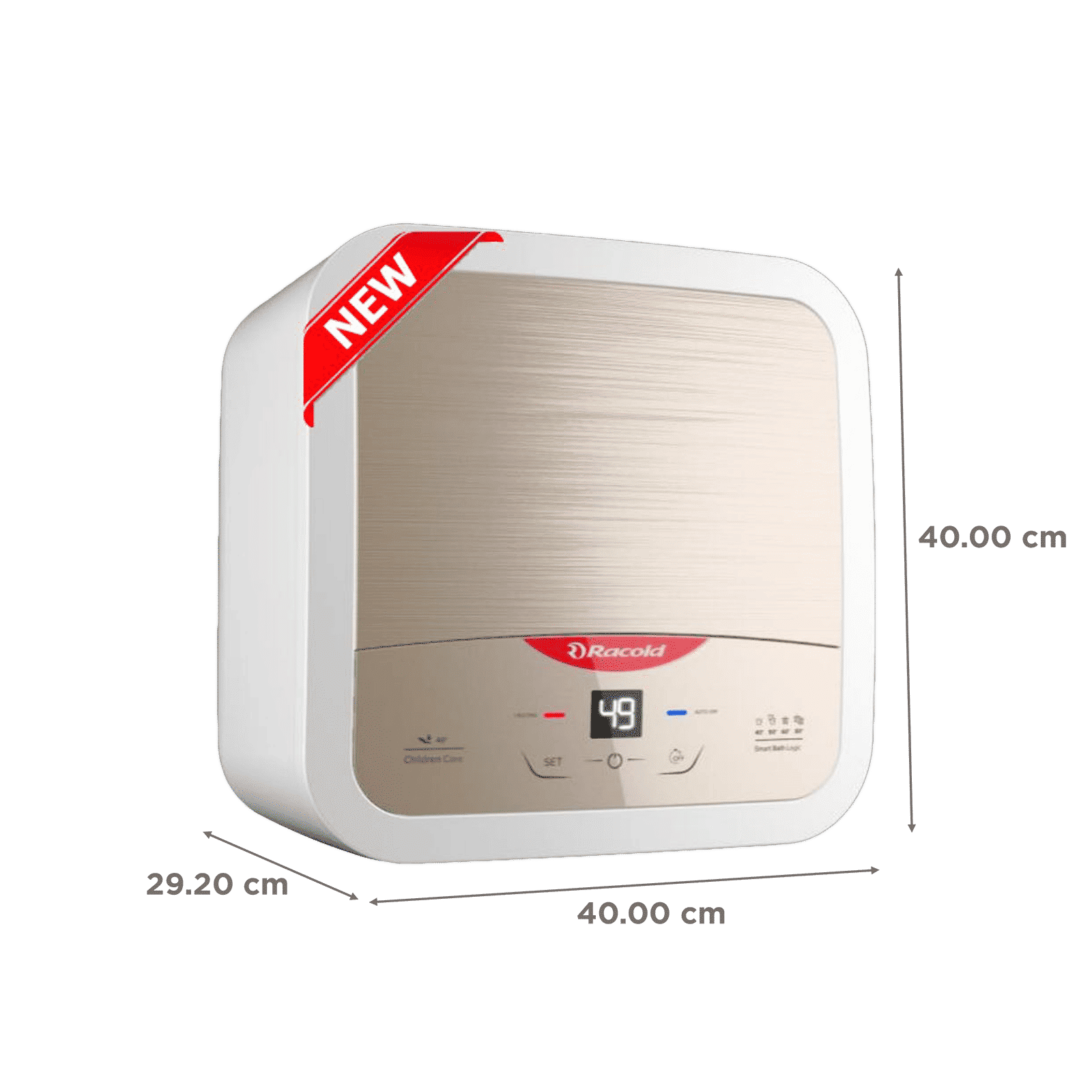 Racold Omnis DG 10 Litres 5 Star Vertical Storage Water Geyser with Built-in Thermostat (Sandstorm Gold)_2