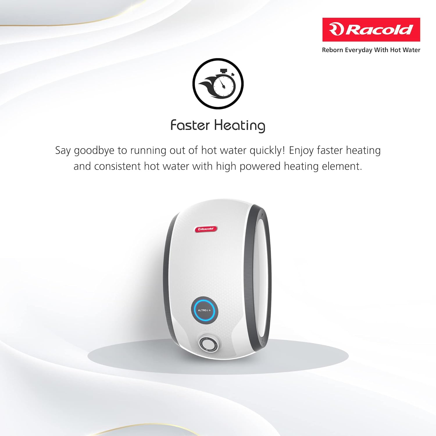 Racold Altro i Plus 3 Litres Instant Water Geyser (3000 Watts, 3803273, White and Grey) Racold Altro i Plus 3 Litres Instant Water Geyser (3000 Watts, 3803273, White and Grey)_9