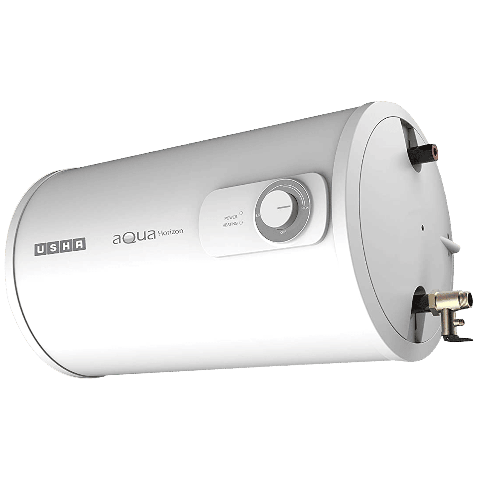 USHA Aqua Horizon 15 Litres 3 Star Horizontal Storage Water Geyser with Short-circuit Protection (White)_4