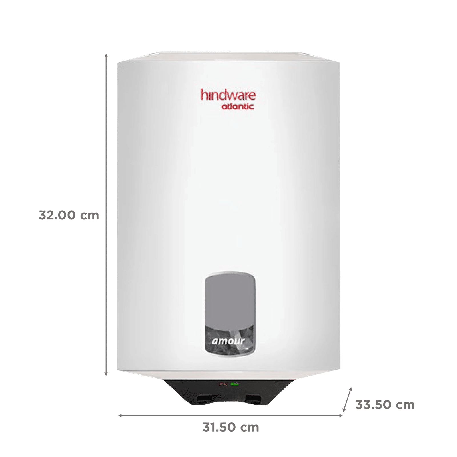hindware Amour 6 Litres 4 Star Vertical Storage Water Geyser with Copper Heating Element (White)_2