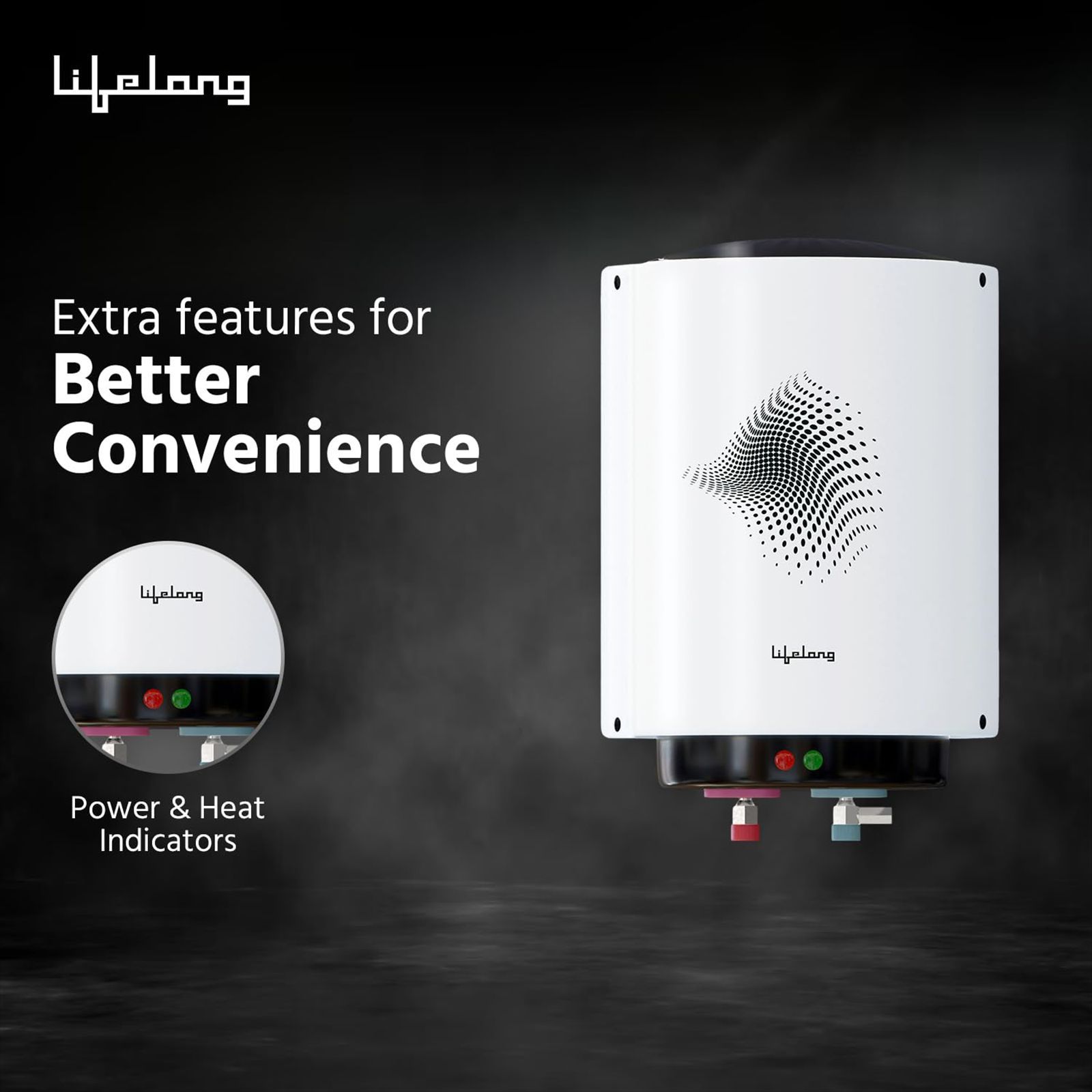 Lifelong 15 Litre 3 Star Vertical Mount Storage Geyser with Magnesium Anode Protection (White)_3