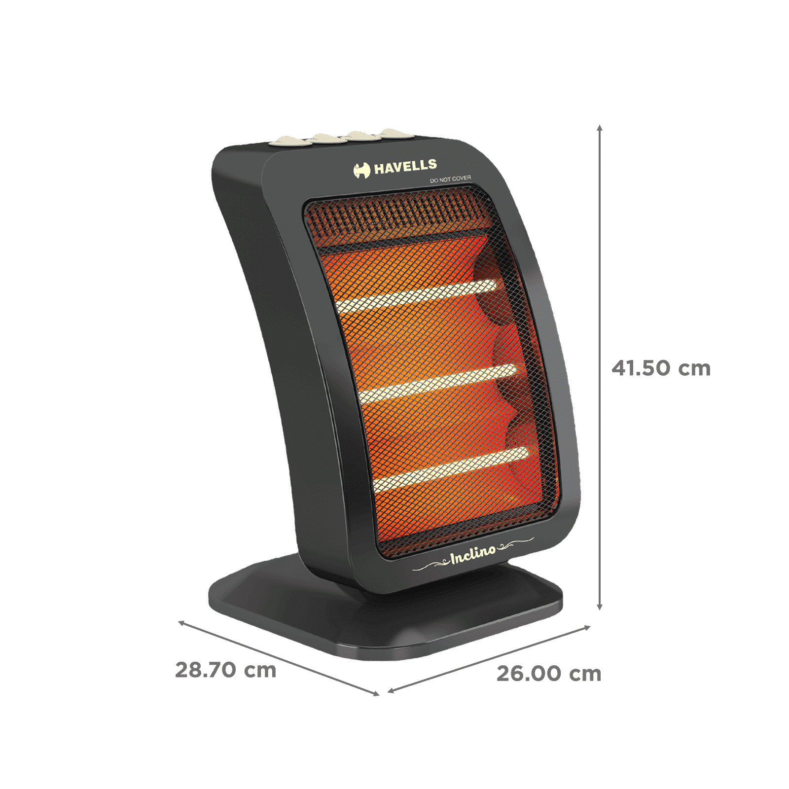 HAVELLS Inclino 1200W Halogen Room Heater with Oscillation Function (Rust Free Reflector_2