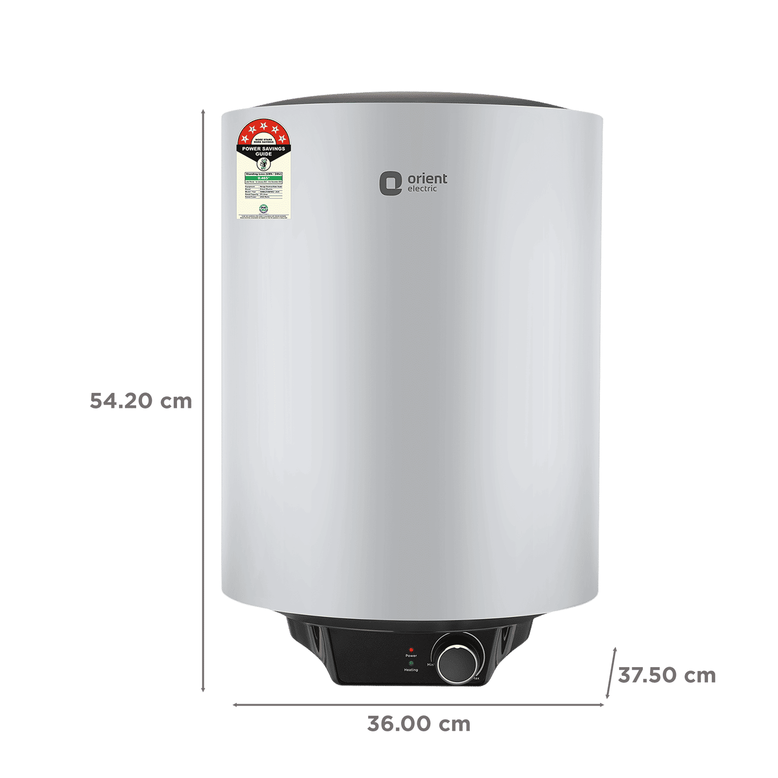 Orient Maverick 25 Litre 5 Star Vertical Storage Geyser with Whirlflow Technology (Grey)_2