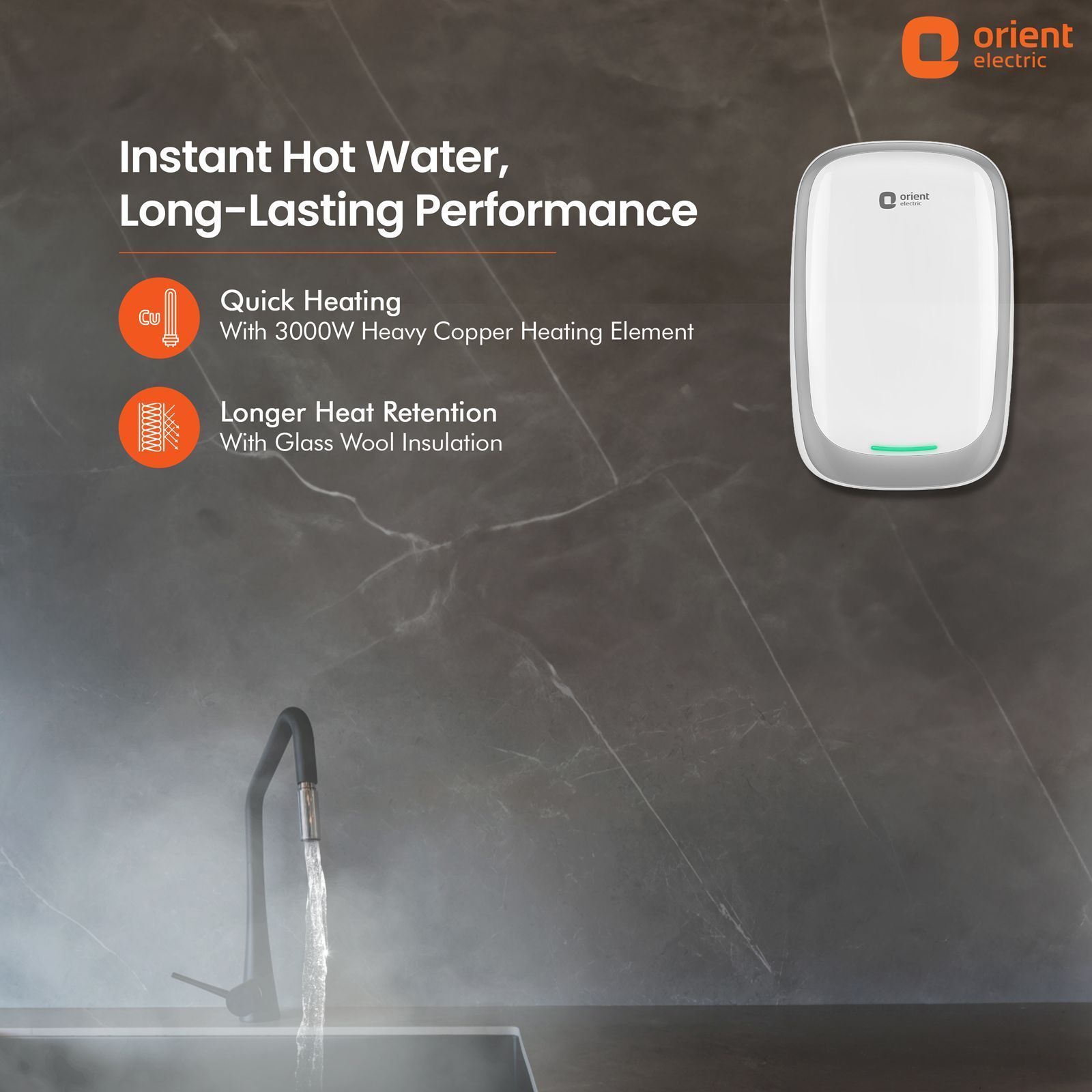 Orient Aura Plus 3 Litre Vertical Instant Geyser with 5 Level Safety Shield (White and Grey) Orient Aura Plus 3 Litre Vertical Instant Geyser with 5 Level Safety Shield (White and Grey)_6