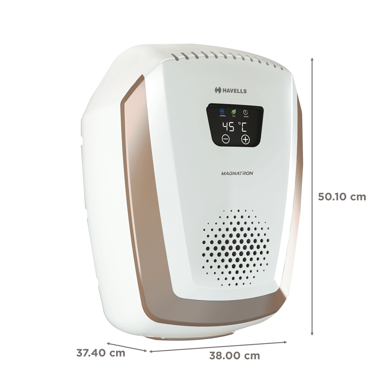 HAVELLS Magnatron 15 Litre 4 Star Vertical Storage Geyser with Overheat Protection (White Champagne Gold) HAVELLS Magnatron 15 Litre 4 Star Vertical Storage Geyser with Overheat Protection (White Champagne Gold)_2