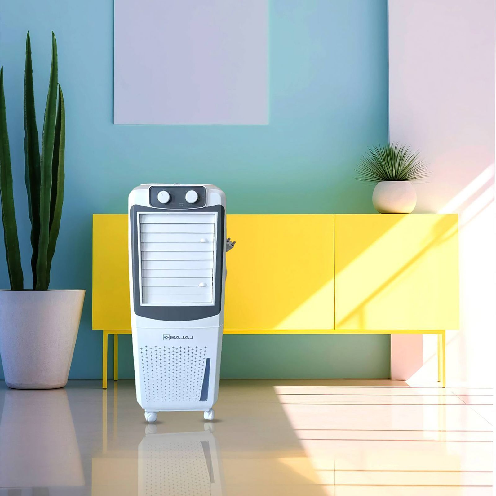 BAJAJ PMH18 DLX 18 Litres Tower Air Cooler with 3 Speed Selection (Anti Bacterial Hexacool Master, White)_9