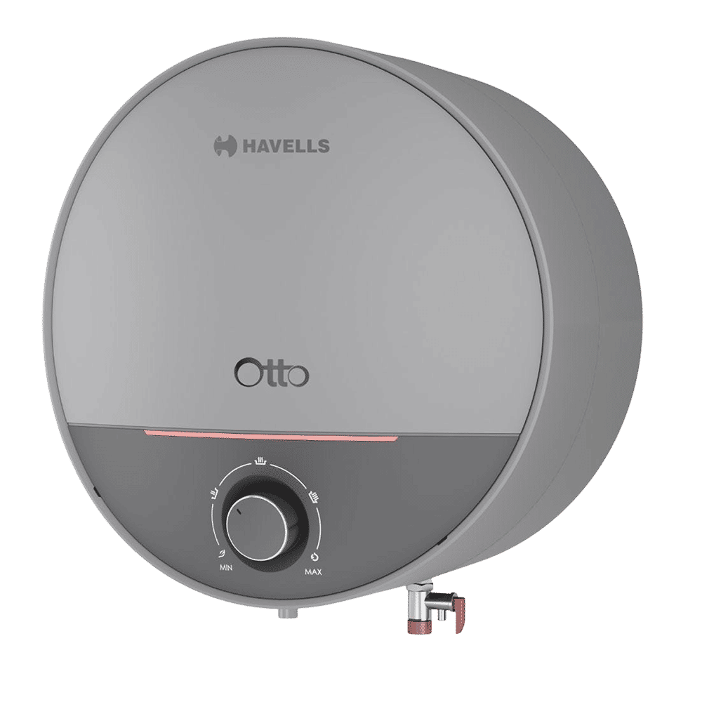HAVELLS Otto 25 Litre 5 Star Vertical Storage Geyser with Whirl Flow Technology (Silver Grey)_4