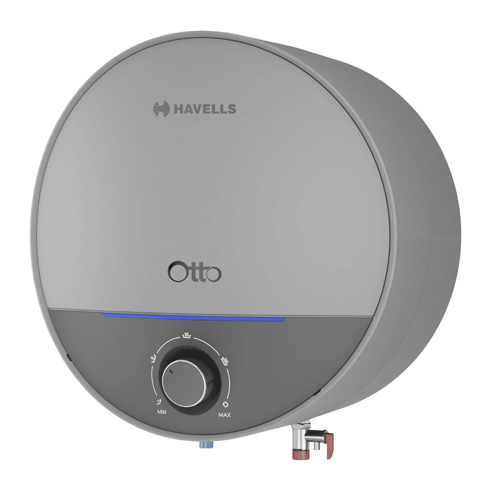 HAVELLS Otto 25 Litre 5 Star Vertical Storage Geyser with Whirl Flow Technology (Silver Grey)_5