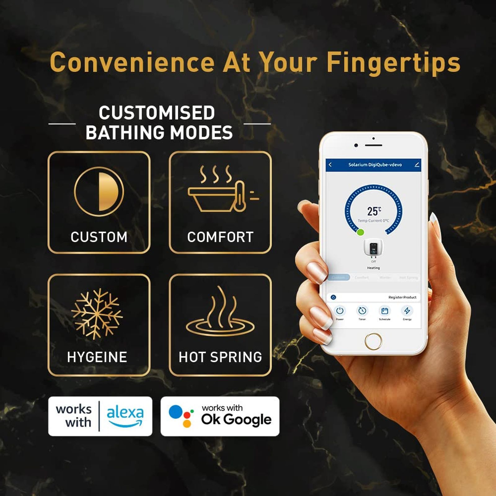 Crompton Solarium Qube IOT 25 Litre 5 Star Vertical Smart Geyser with Alexa & Google Assistant Compatibility (White) Crompton Solarium Qube IOT 25 Litre 5 Star Vertical Smart Geyser with Alexa & Google Assistant Compatibility (White)_5