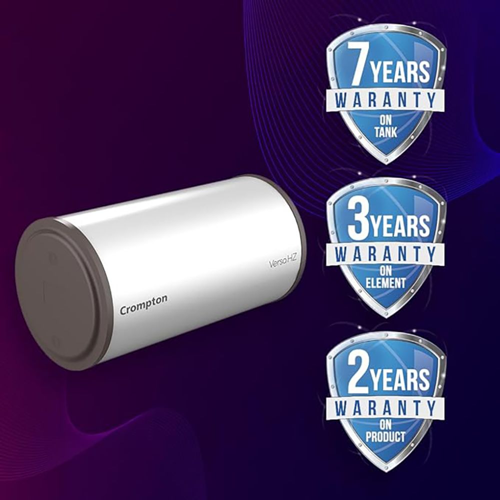 Crompton Versa HZ 15 Litre 3 Star Horizontal Storage Geyser with Advanced 3 Level Safety (White)_6