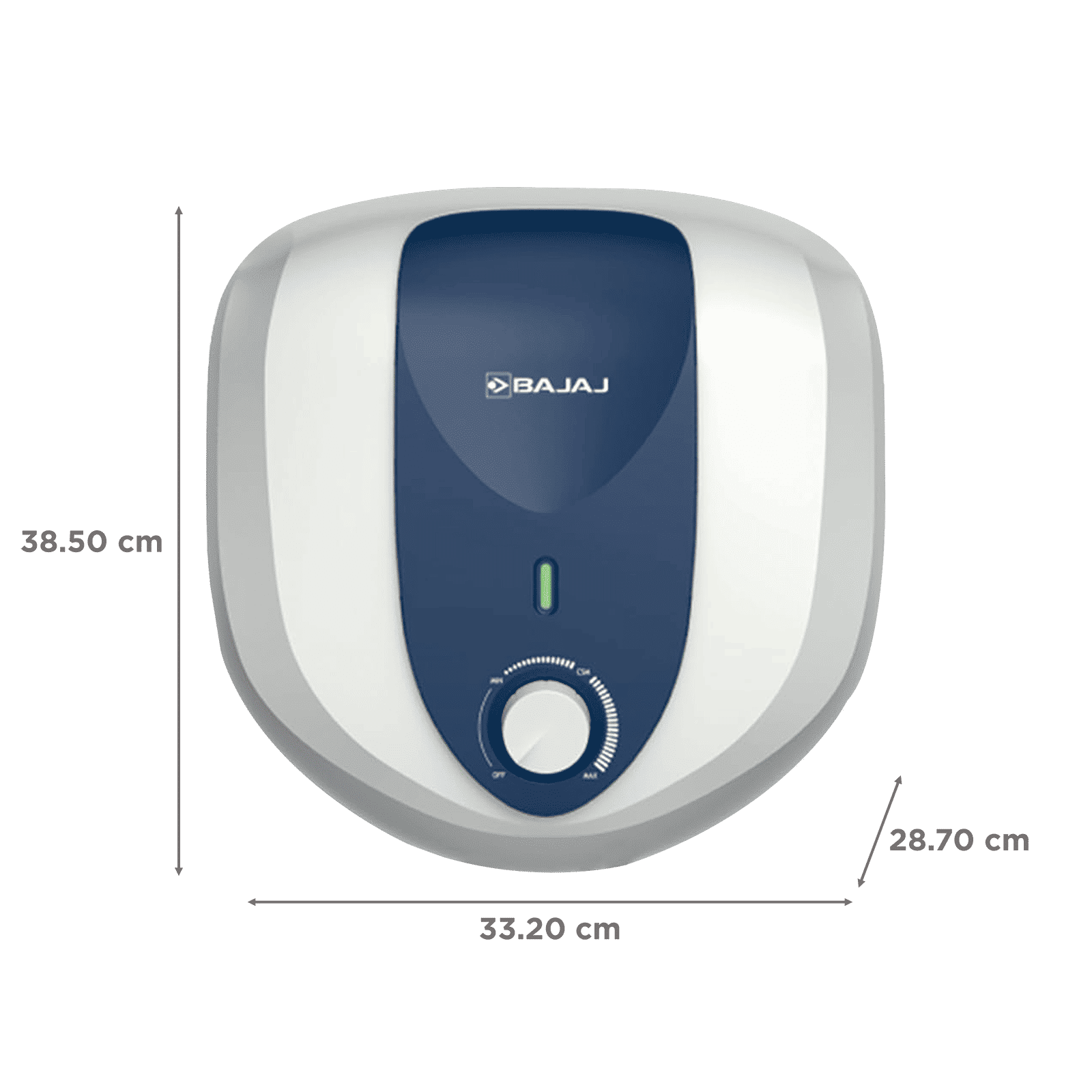 BAJAJ Armour Series Pentacle 6 Litre 5 Star Vertical Storage Geyser with Non Stick Heating Element (White and Blue)_2