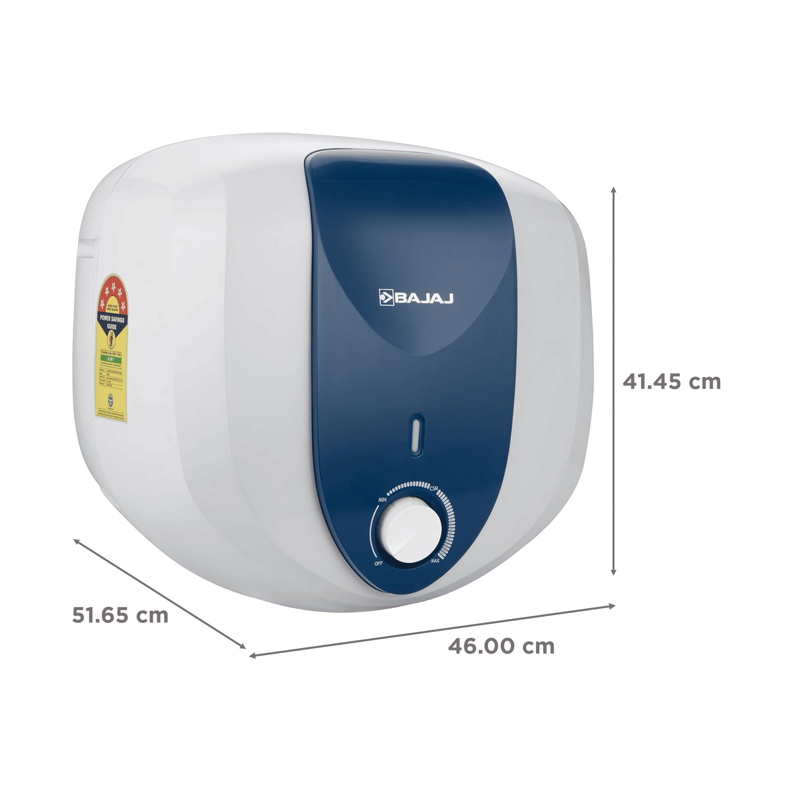 BAJAJ Armor Series Pentacle 25 Litre 5 Star Vertical Storage Geyser with Swirl Flow Technology (White and Blue)_2