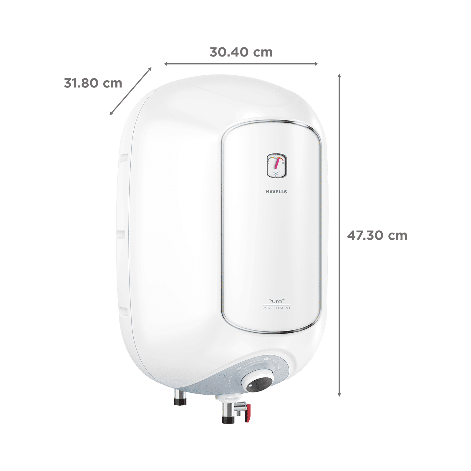 HAVELLS Puro Plus 10 Litre 4 Star Vertical Storage Geyser with High Density PUF Insulation (White)_2