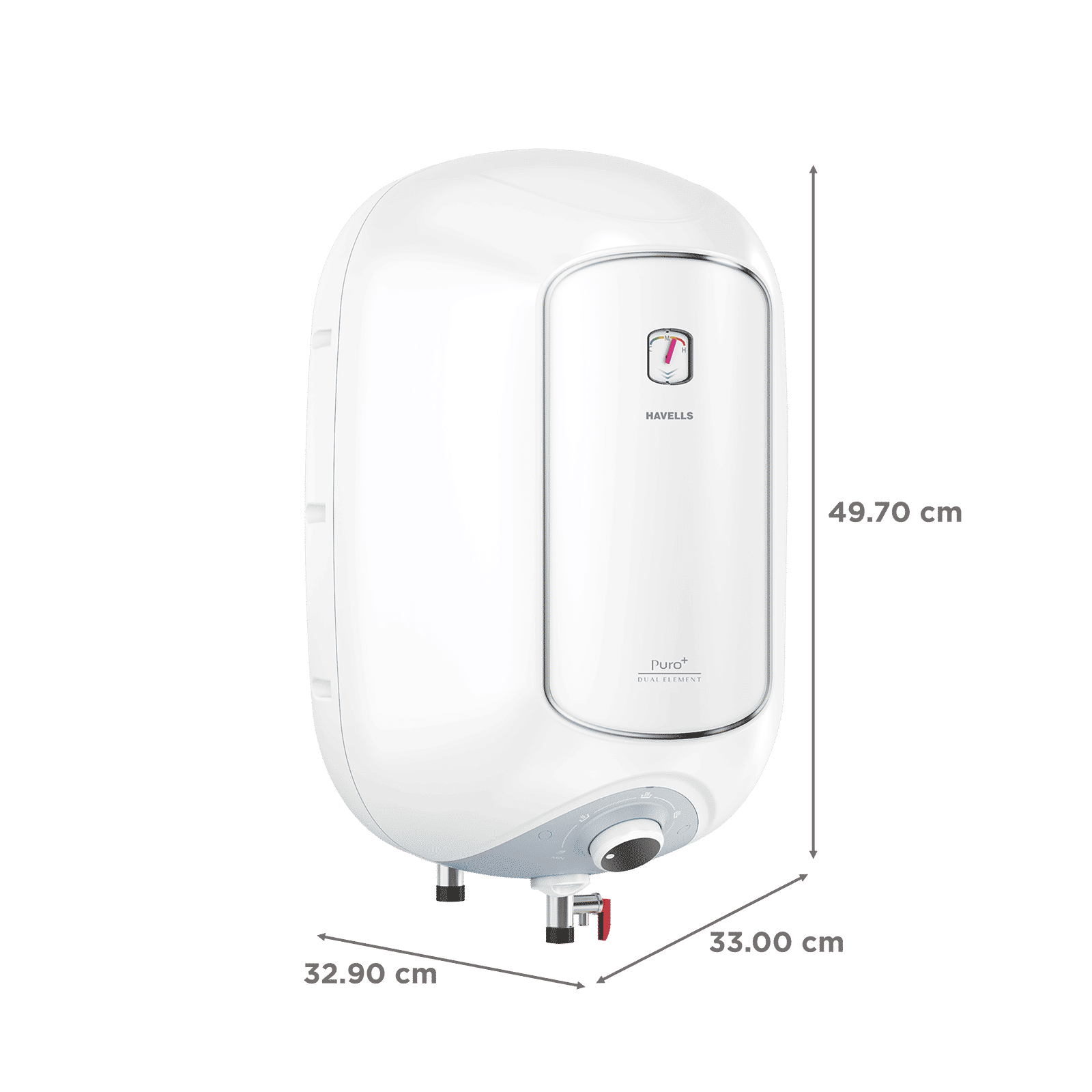 HAVELLS Puro PLus 15 Litre 4 Star Vertical Storage Geyser with High Density PUF Insualtion (White)_2