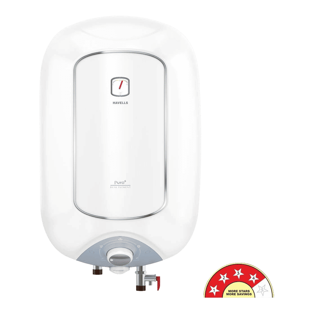 HAVELLS Puro PLus 15 Litre 4 Star Vertical Storage Geyser with High Density PUF Insualtion (White)_7