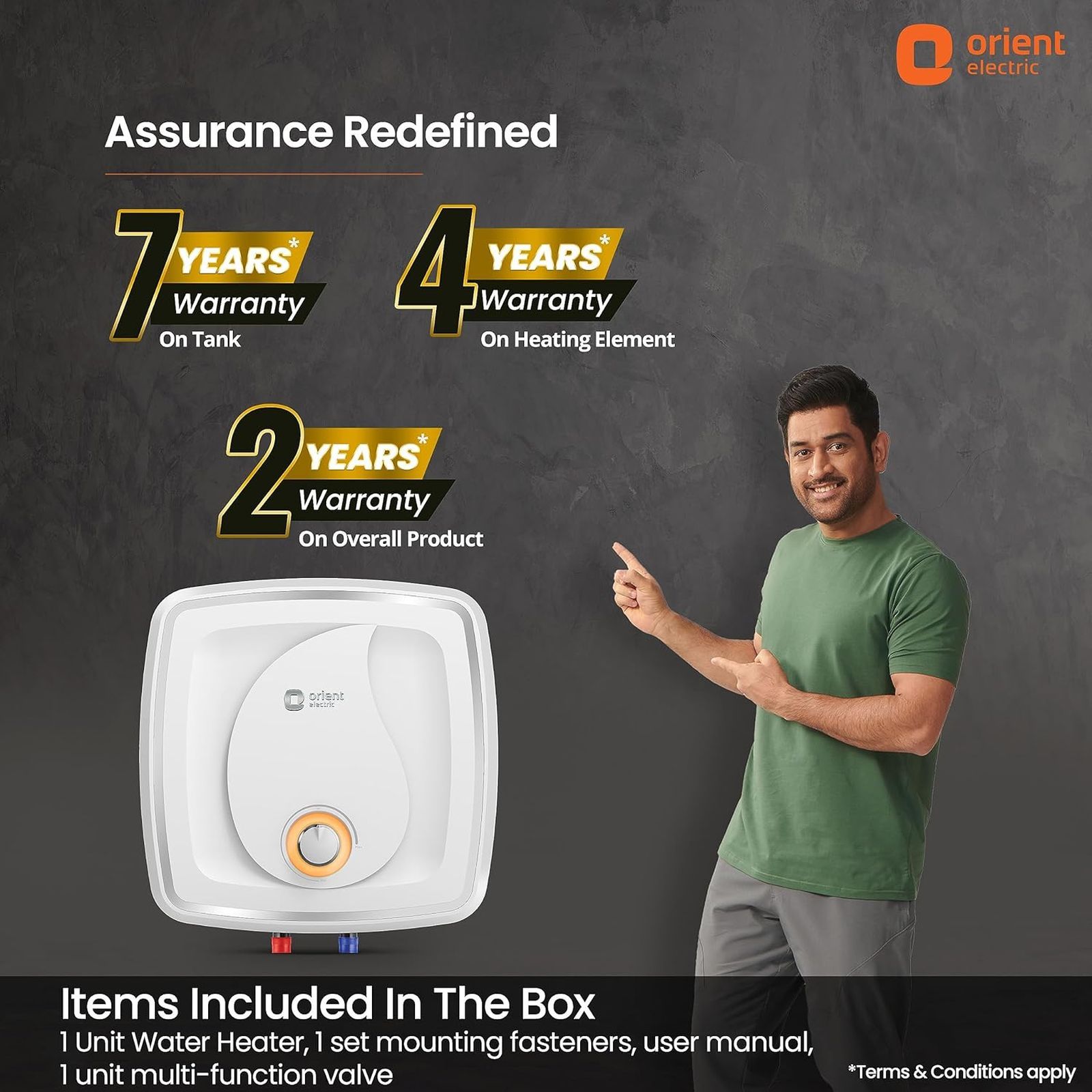 Orient Fontus Quad Plus 10 Litre 5 Star Vertical Storage Geyser with Ultra Diamond Glassline Tank (White)_8