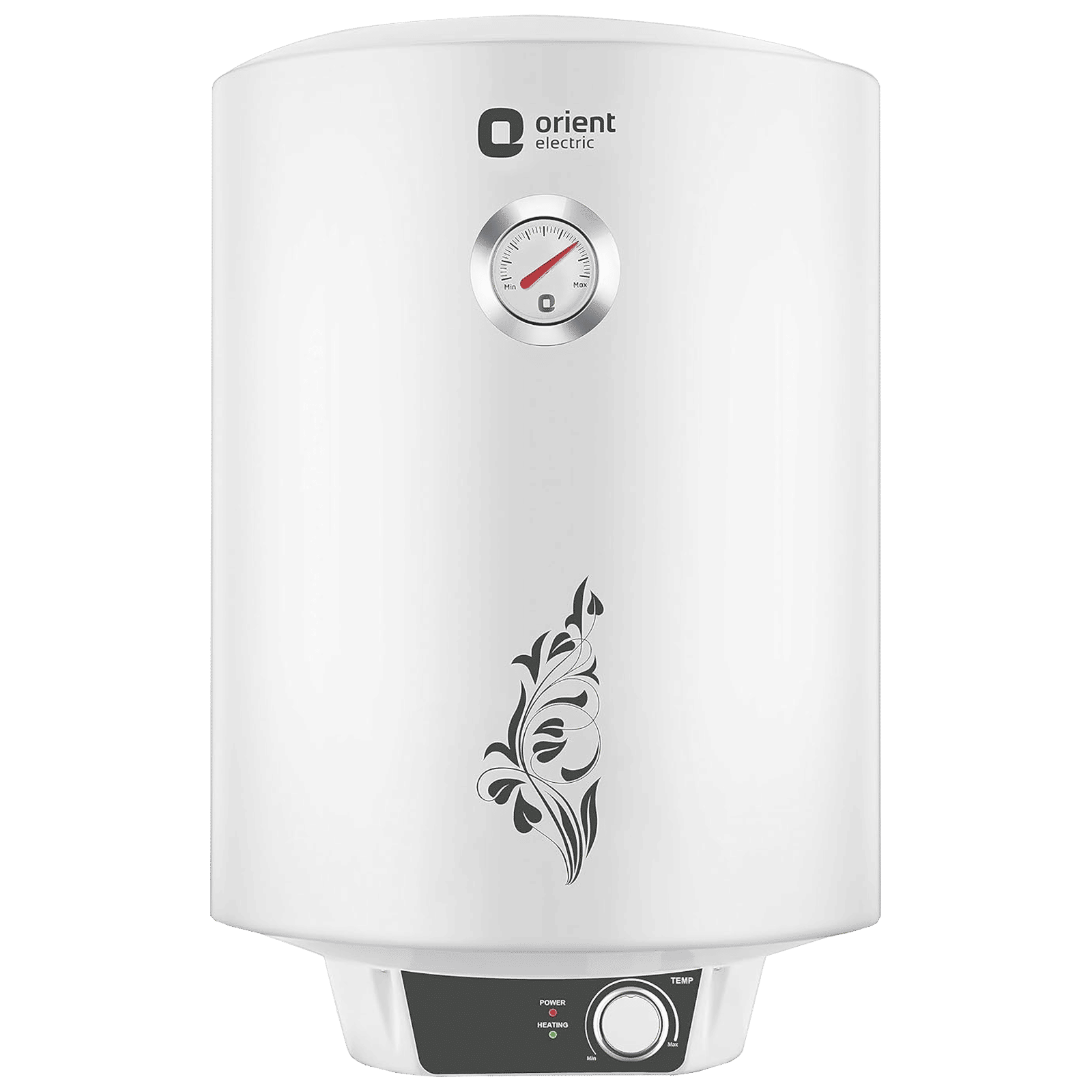 Orient Urja Plus 10 Litre 4 Star Vertical Storage Geyser with Glassline Coated Steel Tank (White and Black)_1