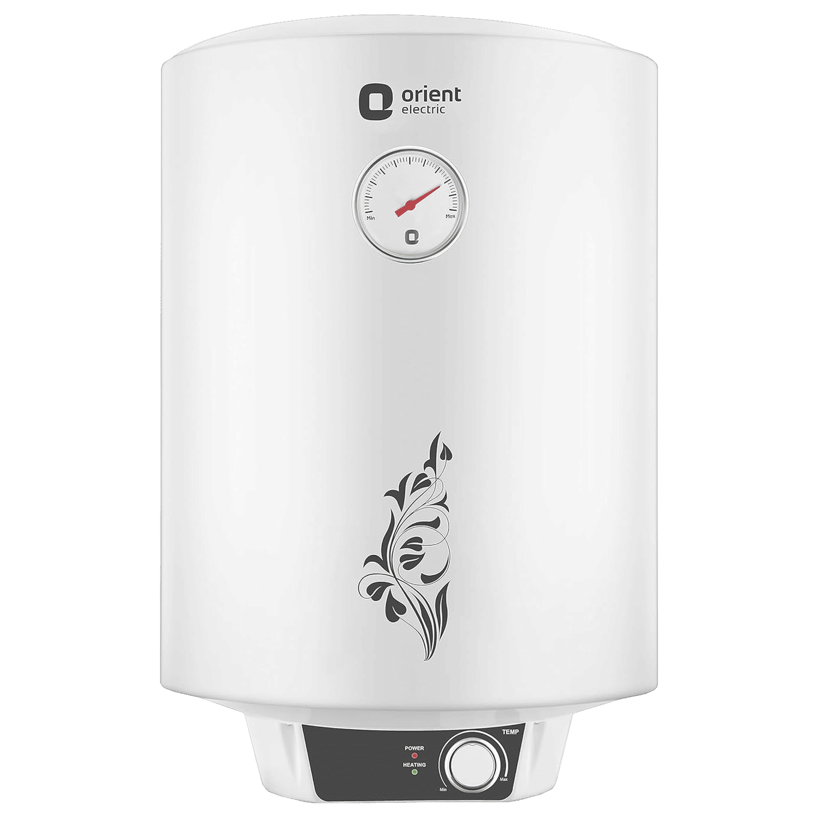 Orient Urja Plus 25 Litre 4 Star Vertical Storage Geyser with Glassline Coated Steel Tank (White and Black)_1