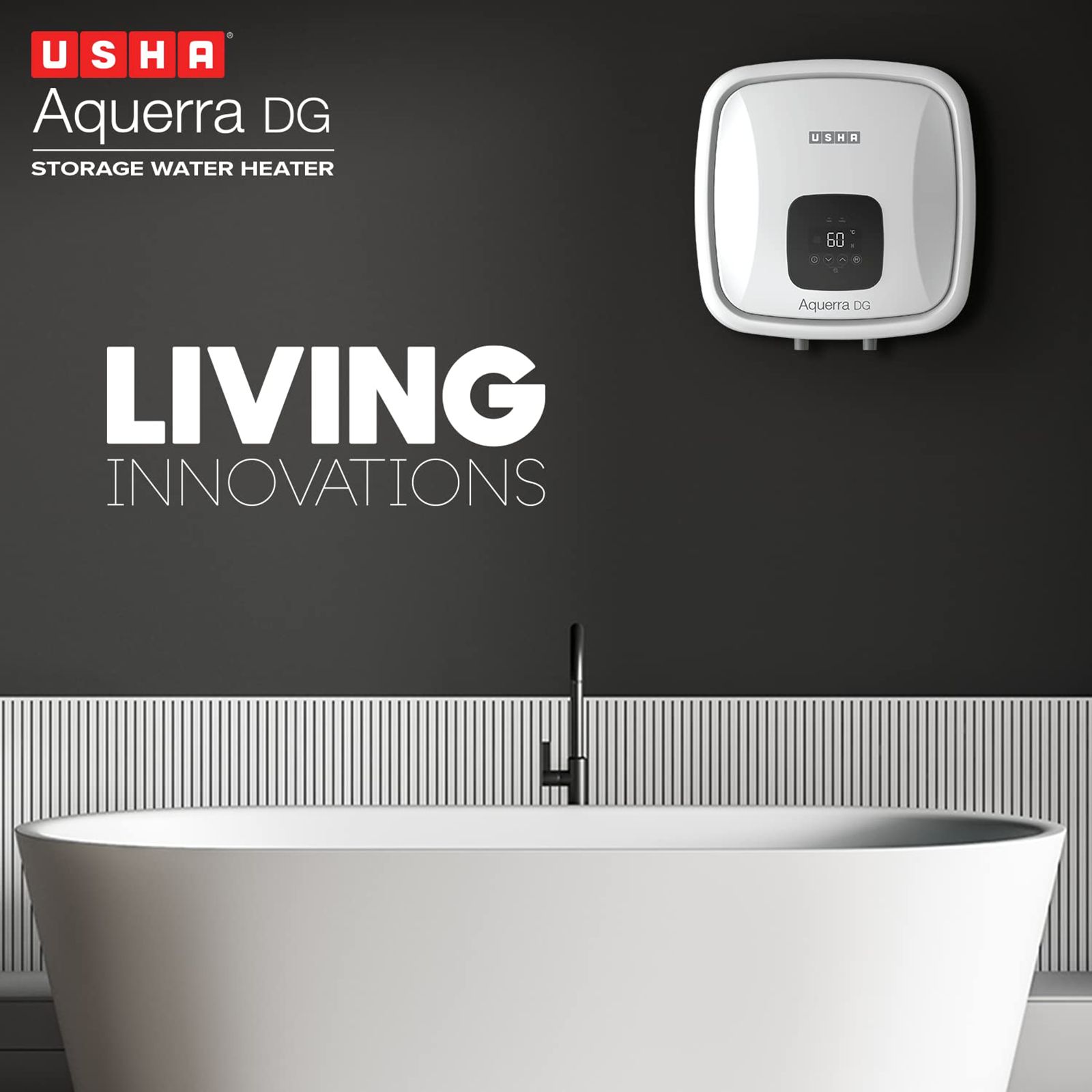 USHA Aquerra DG 15 Litre 5 Star Vertical Storage Geyser with Thermal Cutoff (White)_10